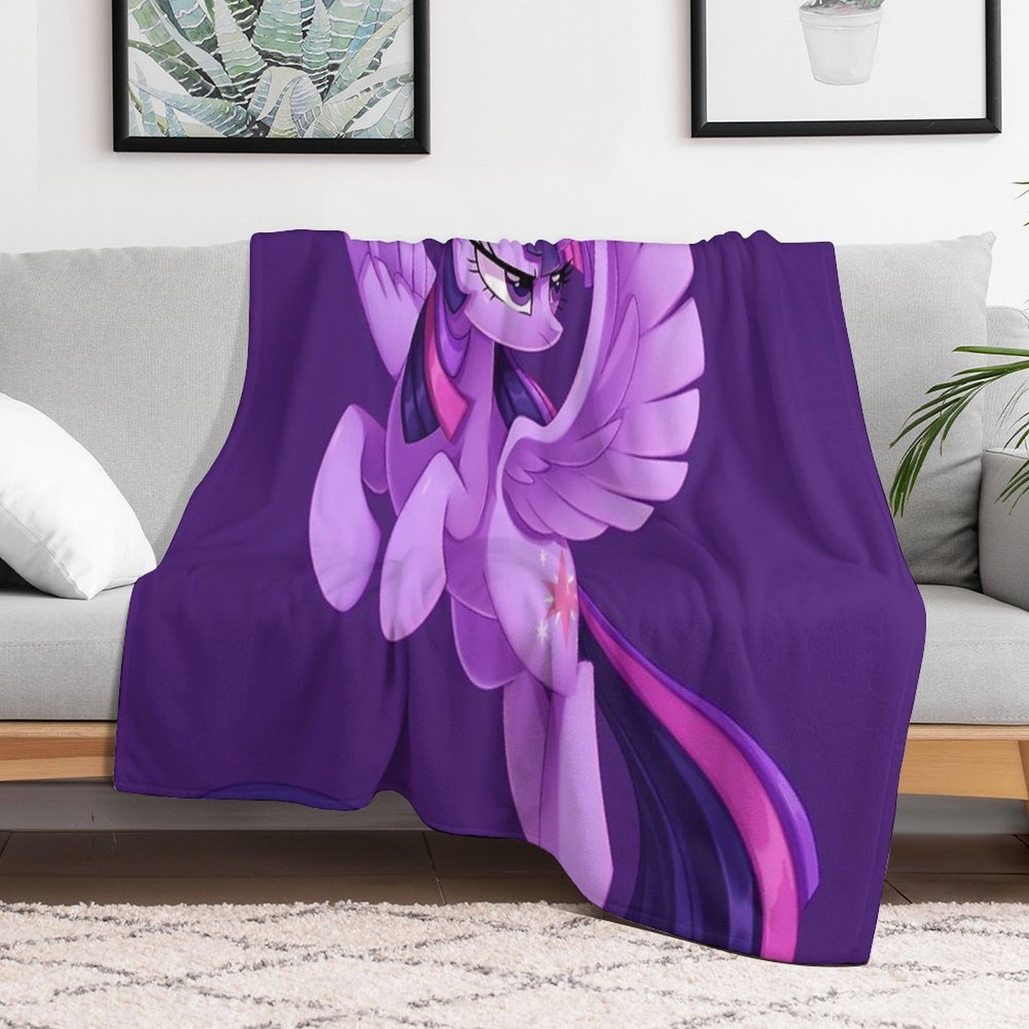 Twilight Sparkle Machine-washable Throw Blanket