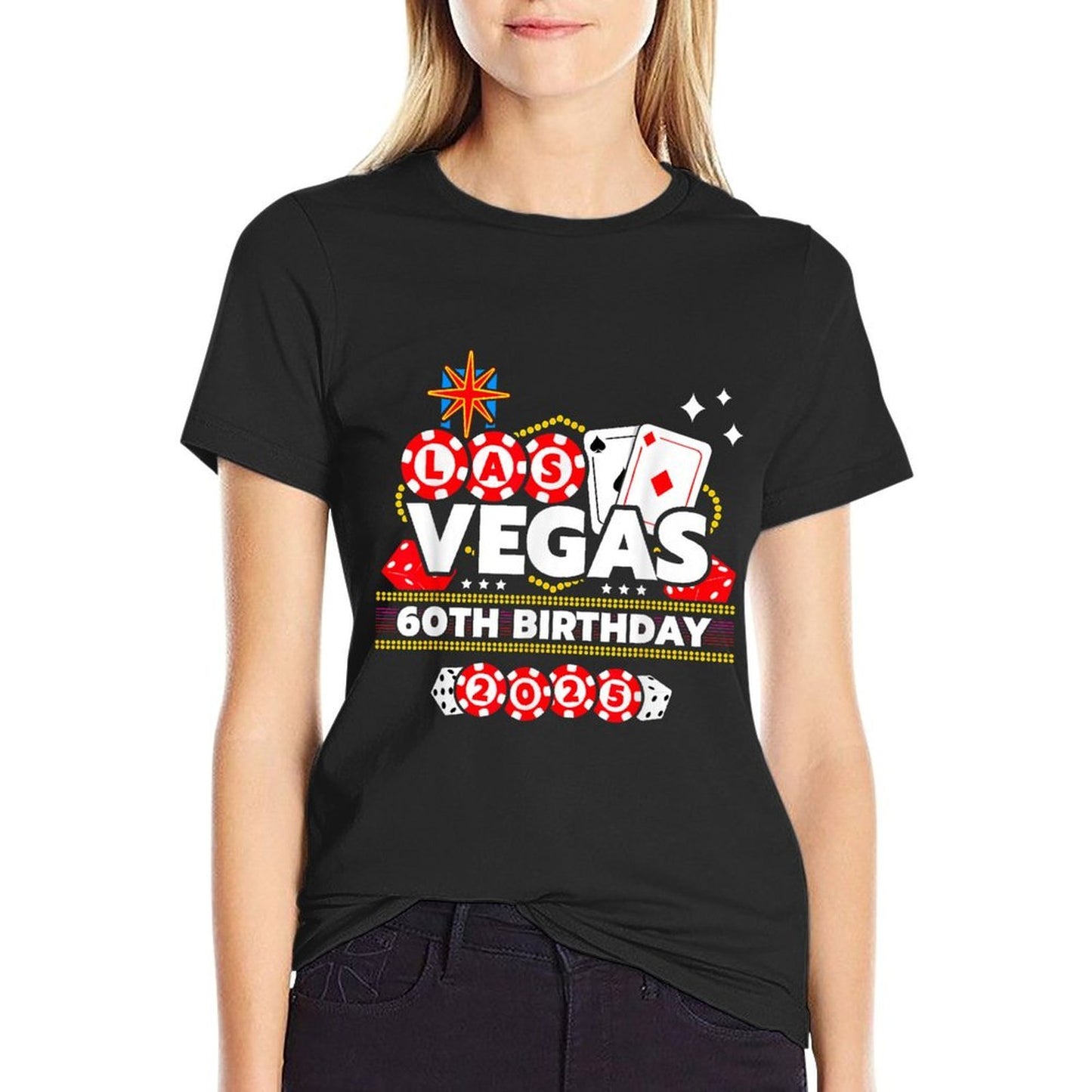 Vegas 60th Birthday - Vegas Birthday - Vegas Birthday 2025 Eco-friendly Material T-Shirt