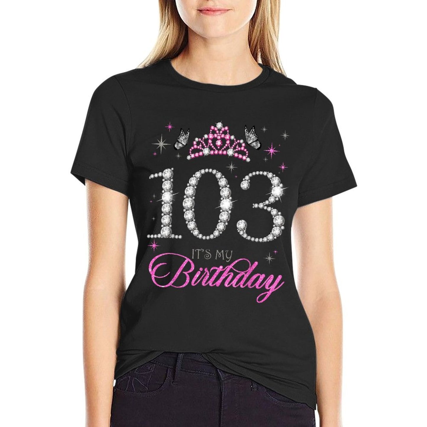 103 It's My Birthday 103 Years Old 103rd Birthday Party Tagless Design T-Shirt