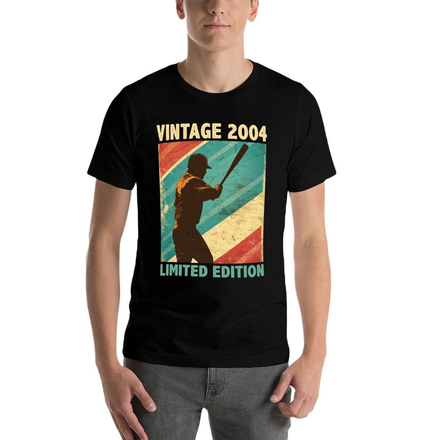 21 Years Old Gift Vintage 2004 Baseball Lover 21st Birthday Odor-resistant T-Shirt