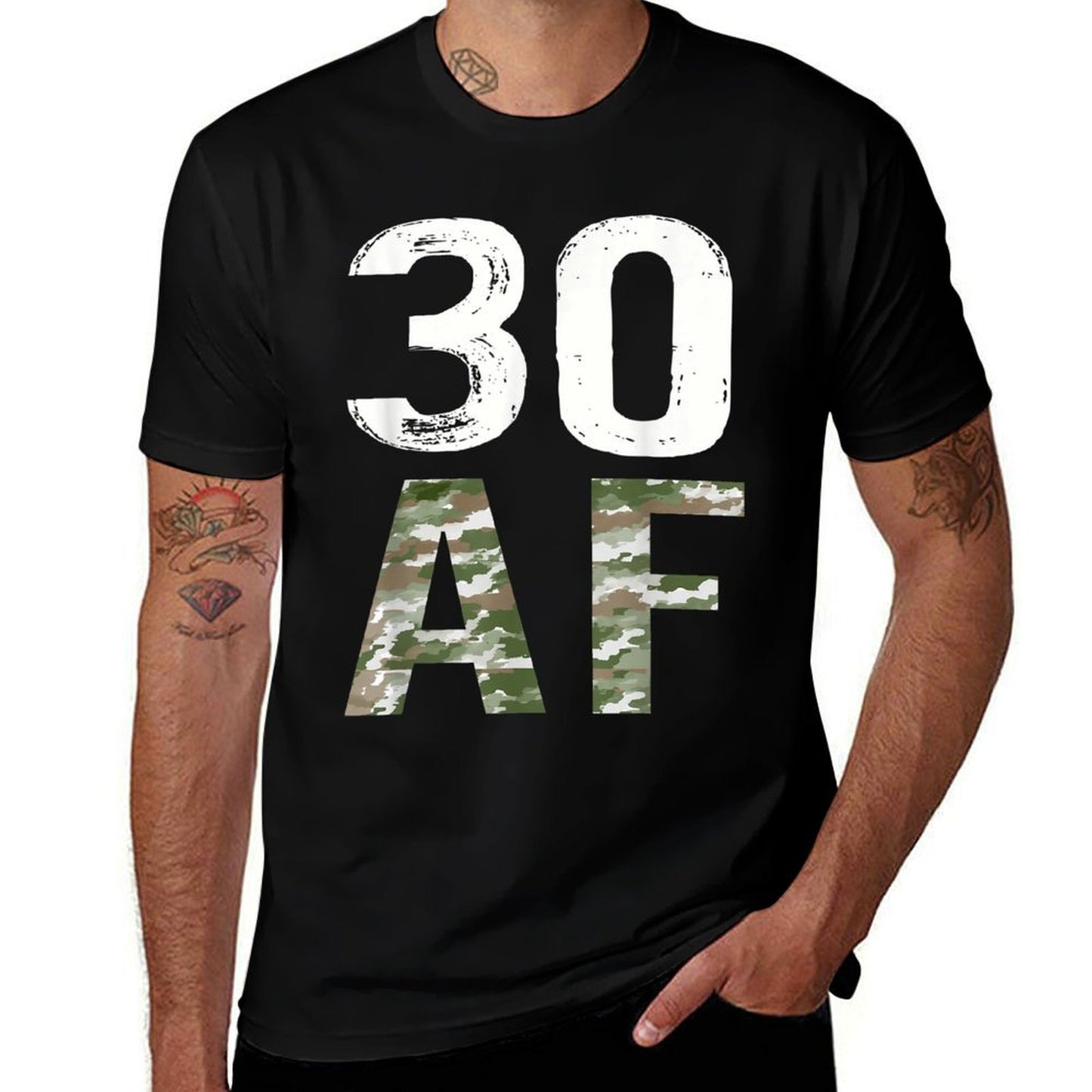 30 AF 30th Birthday Military Summer-ready Fabric T-Shirt