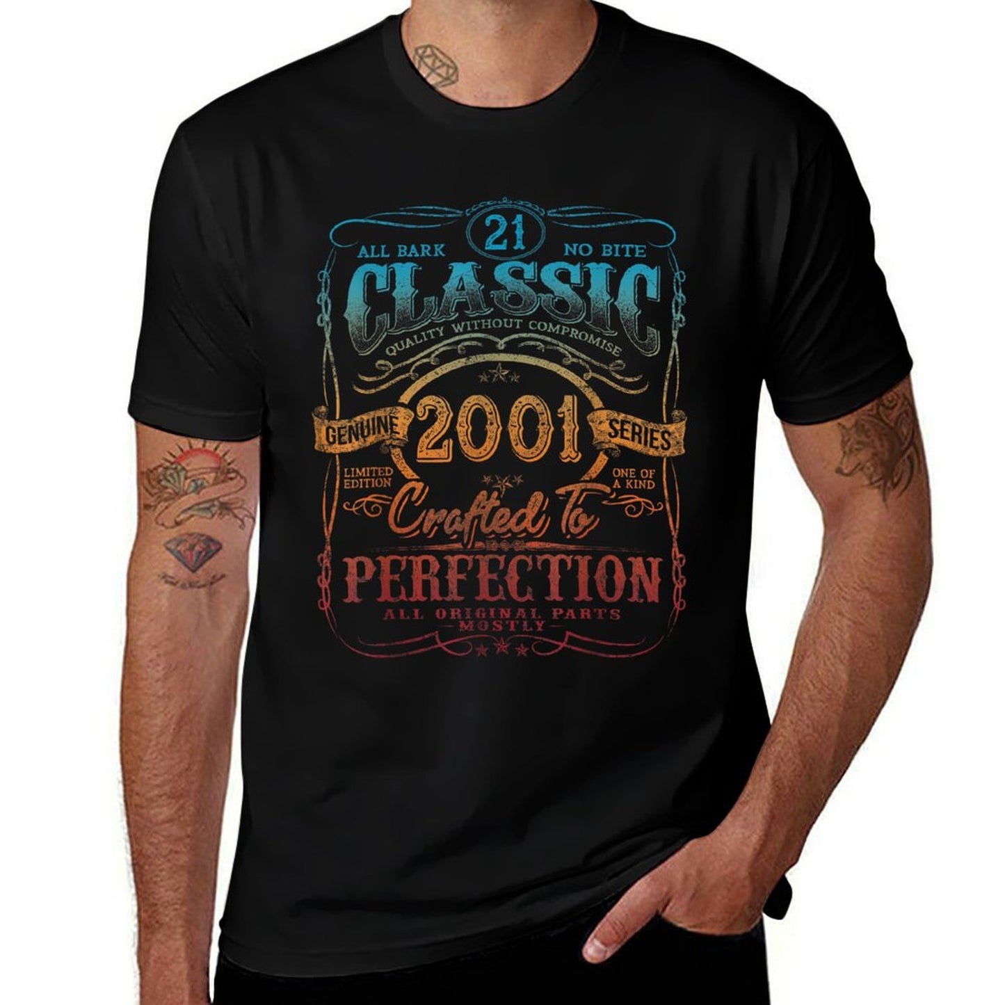 Vintage 2001 Limited Edition 21 Year Old 21st Birthday Soft T-Shirt