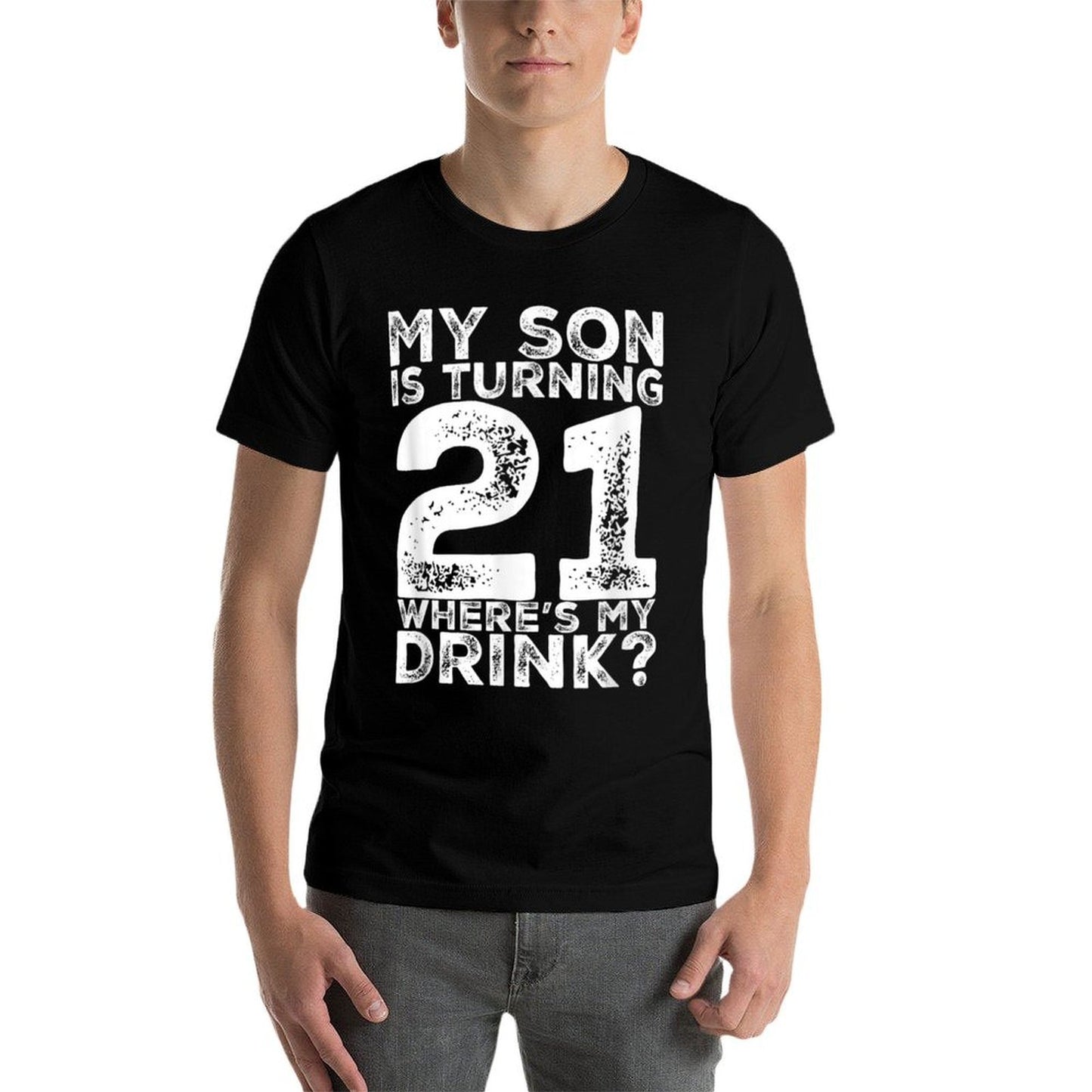 21st Birthday for Dad Mom 21 Year Old Son Gift Family Squad Eco-friendly Material T-Shirt