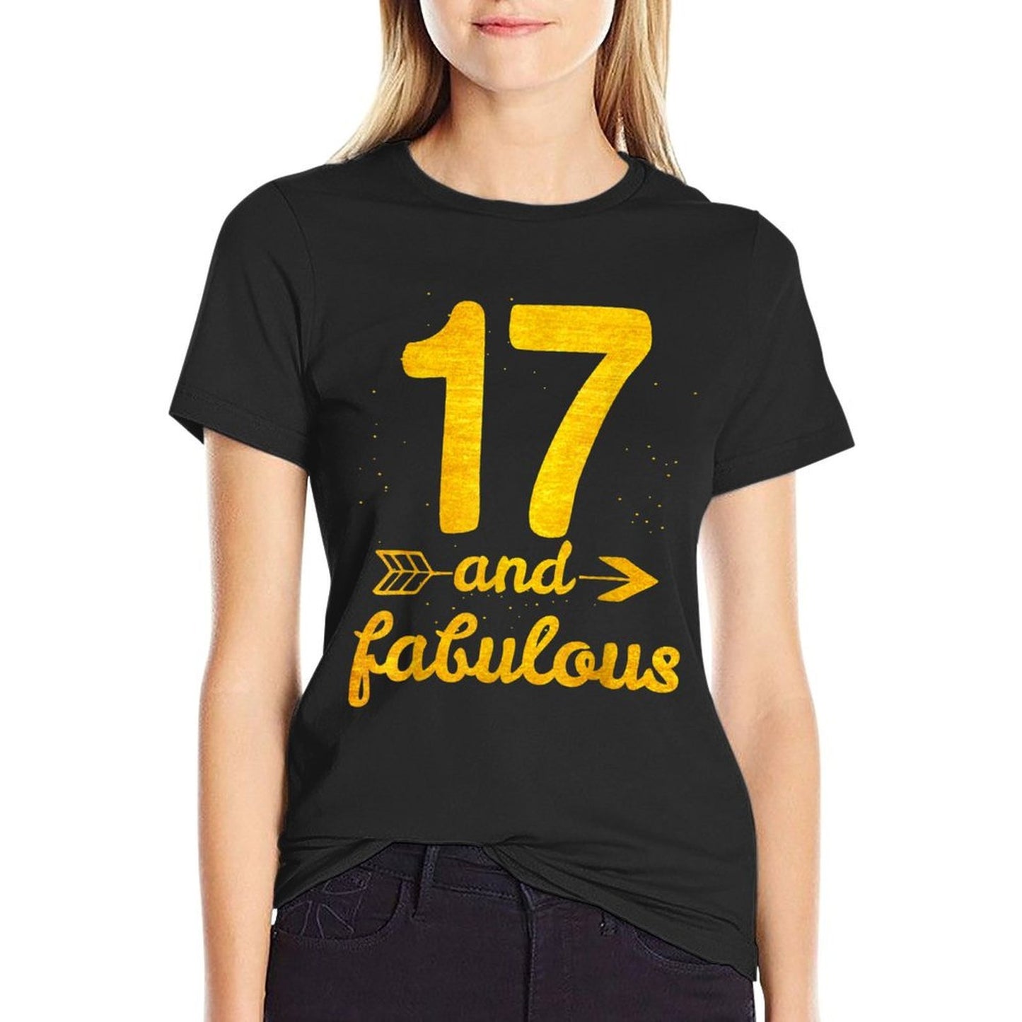 17 And Fabulous 17 Years Old Flamingo Lover 17th Birthday Odor-resistant T-Shirt