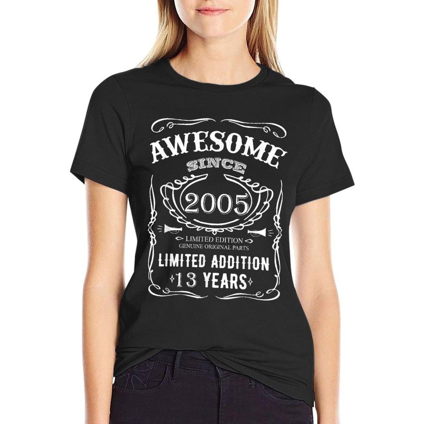 13th Birthday Happy Thirteen Years Old 2005 Gifts Polyester Blend T-Shirt