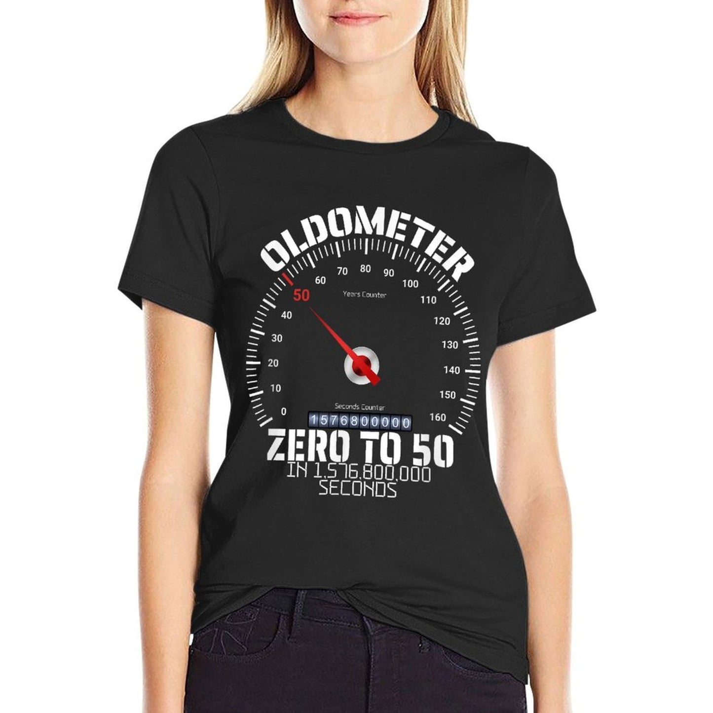 50th Birthday Oldometer Zero To 50 Years Funny 50th Birthday Classic T-Shirt