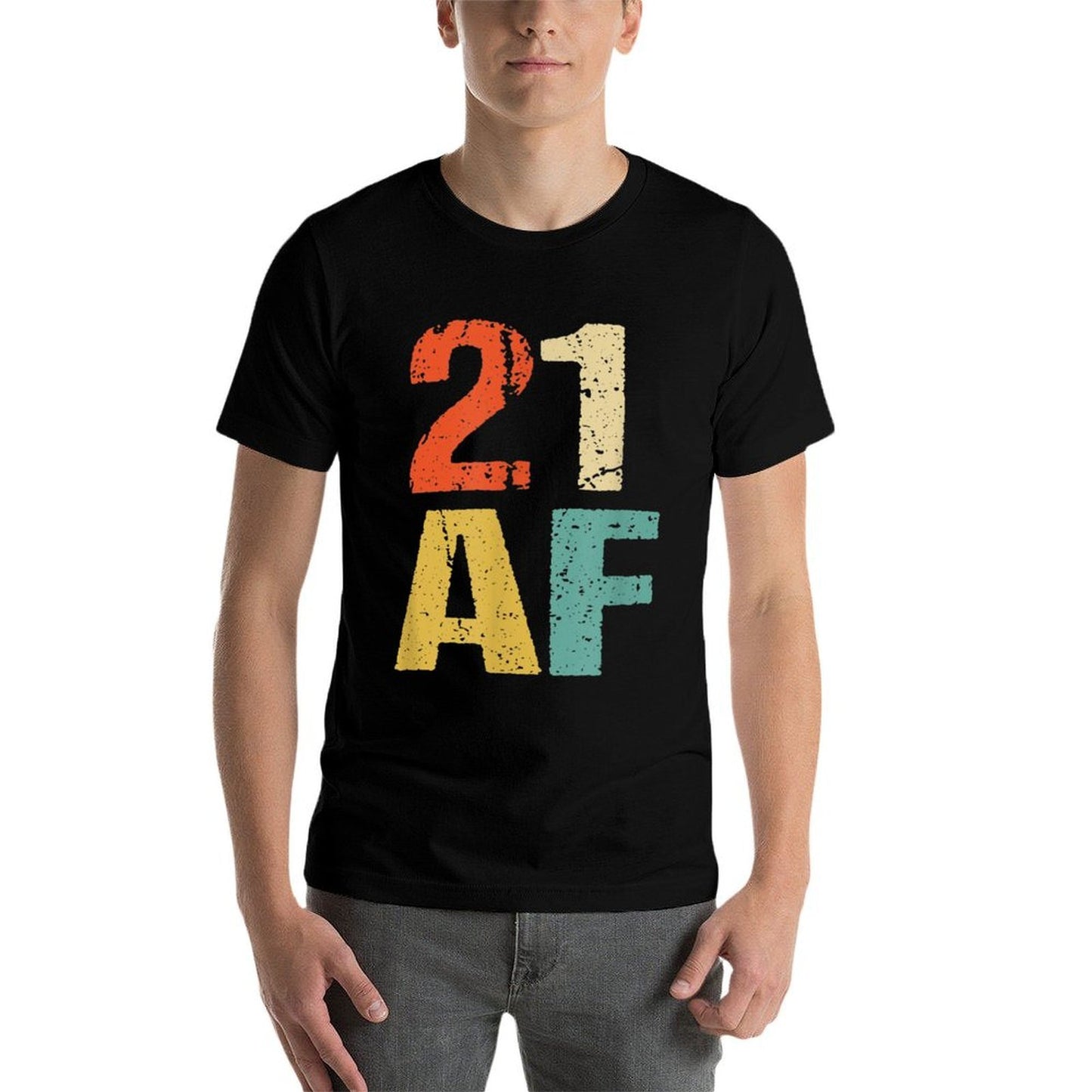 21st Birthday Vintage 21 AF Retro 21st Birthday Eco-friendly Material T-Shirt