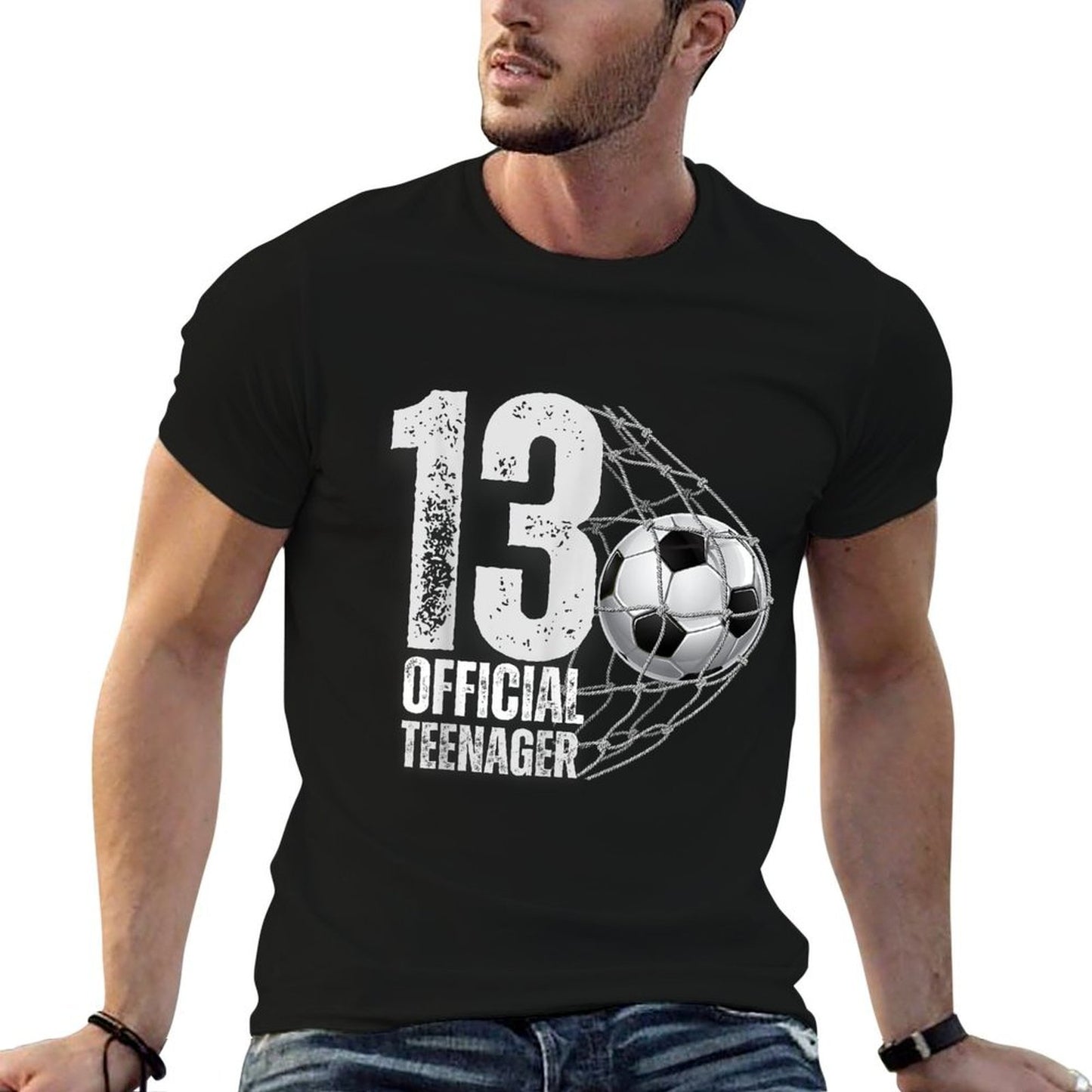 13 Years Officialnager Soccer 13th Birthday Boys Girls Moisture-wicking T-Shirt
