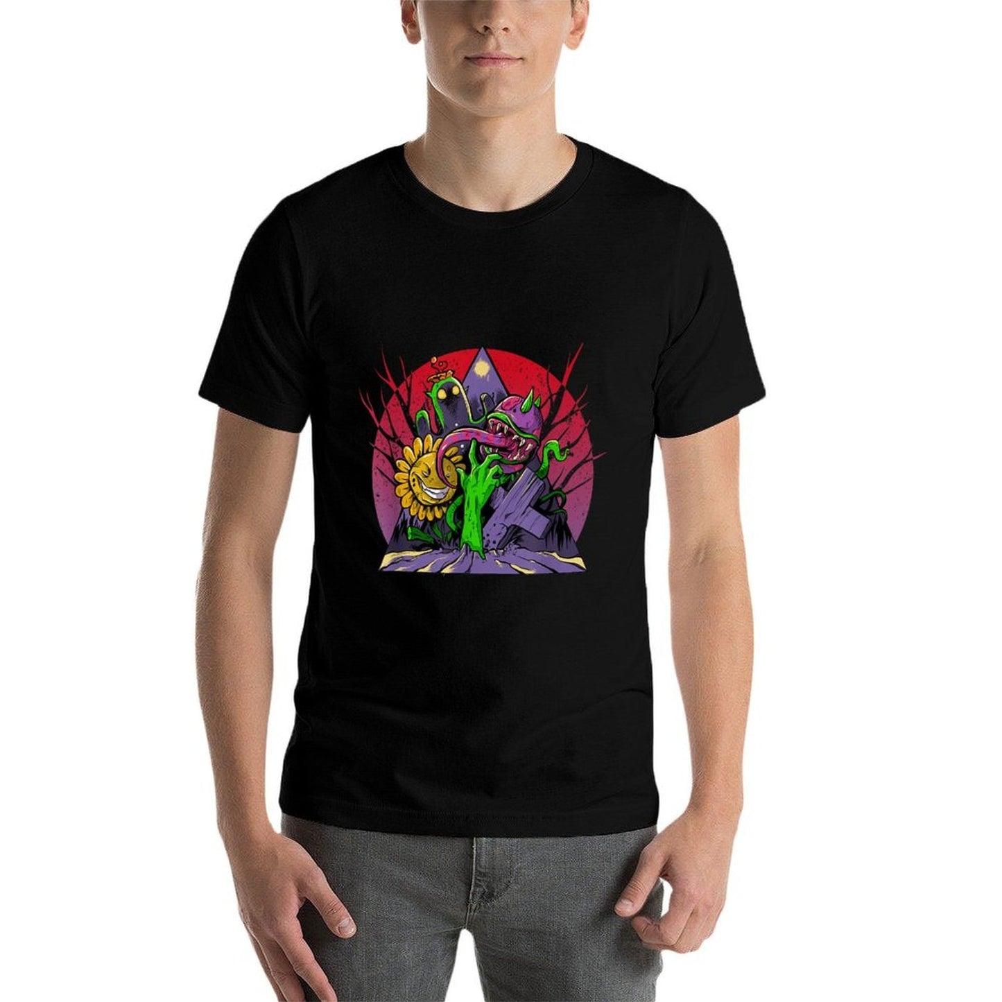 Zombies And Plants Breathable T-Shirt