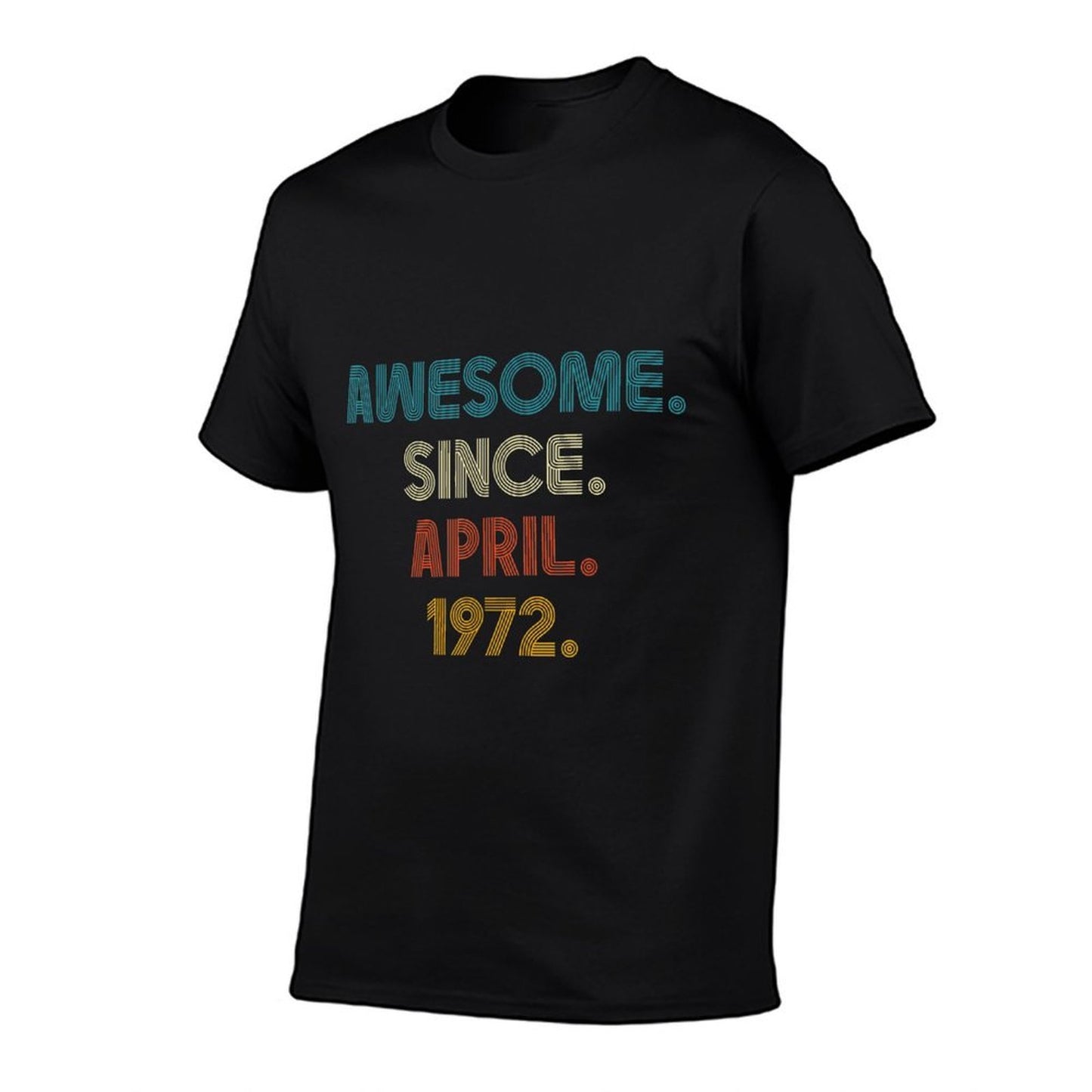 50 Golden Years Old Awesome Since April 1972 50th Birthday Vintage-inspired T-Shirt