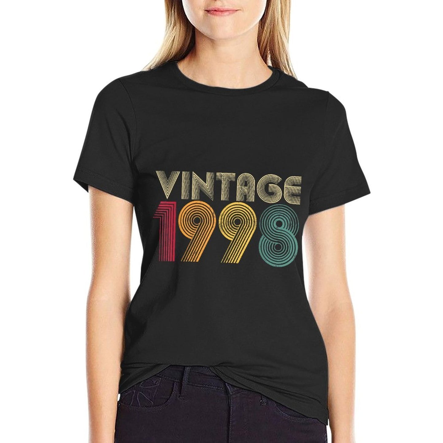 27th Birthday Gift Classic 1998 Vintage Men Women 27 Years Polyester Blend T-Shirt