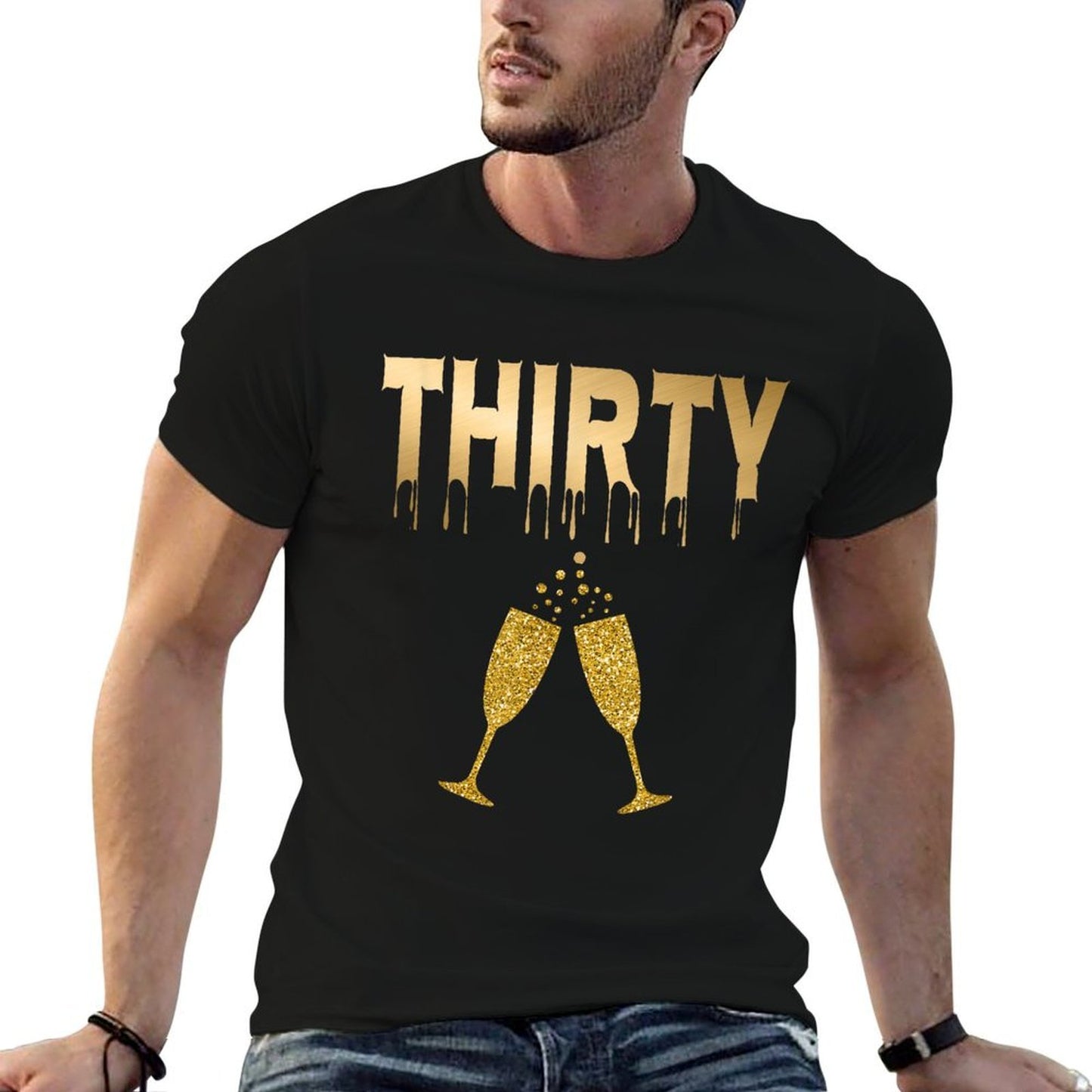 30th Birthday Girly Dirty Thirty 30 Design Graphic-printed T-Shirt