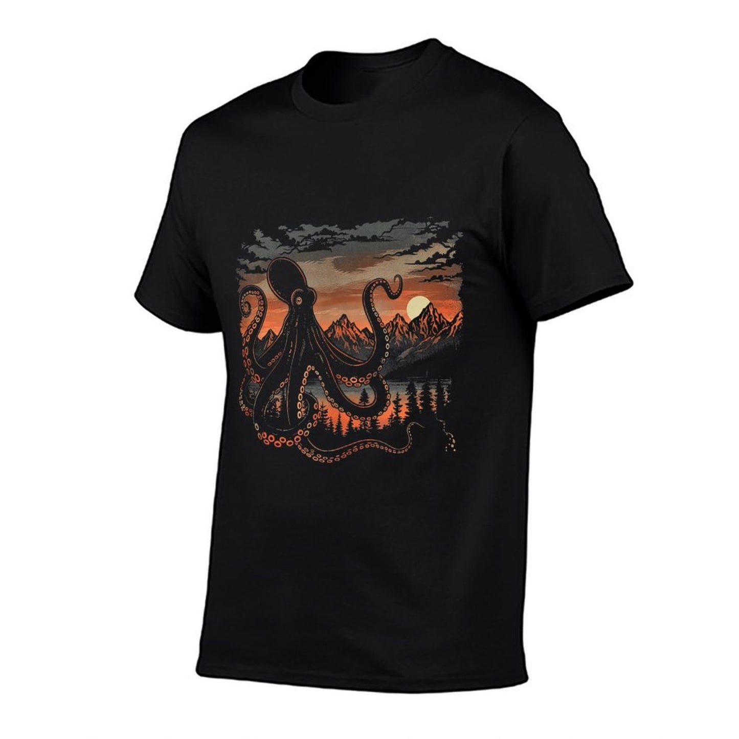 Twilight Kraken Men Women (XS-6XL) Graphic Moisture-wicking T-Shirt