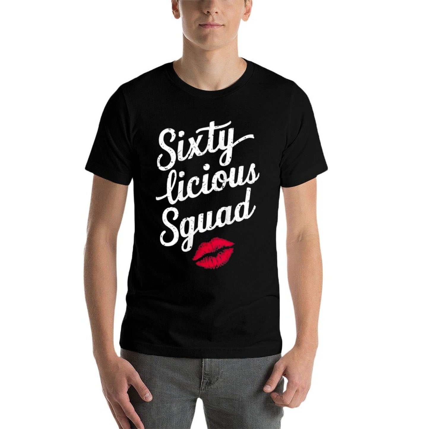 Womens Sixty-licious Squad Women 60th Birthday Relaxed-fit T-Shirt