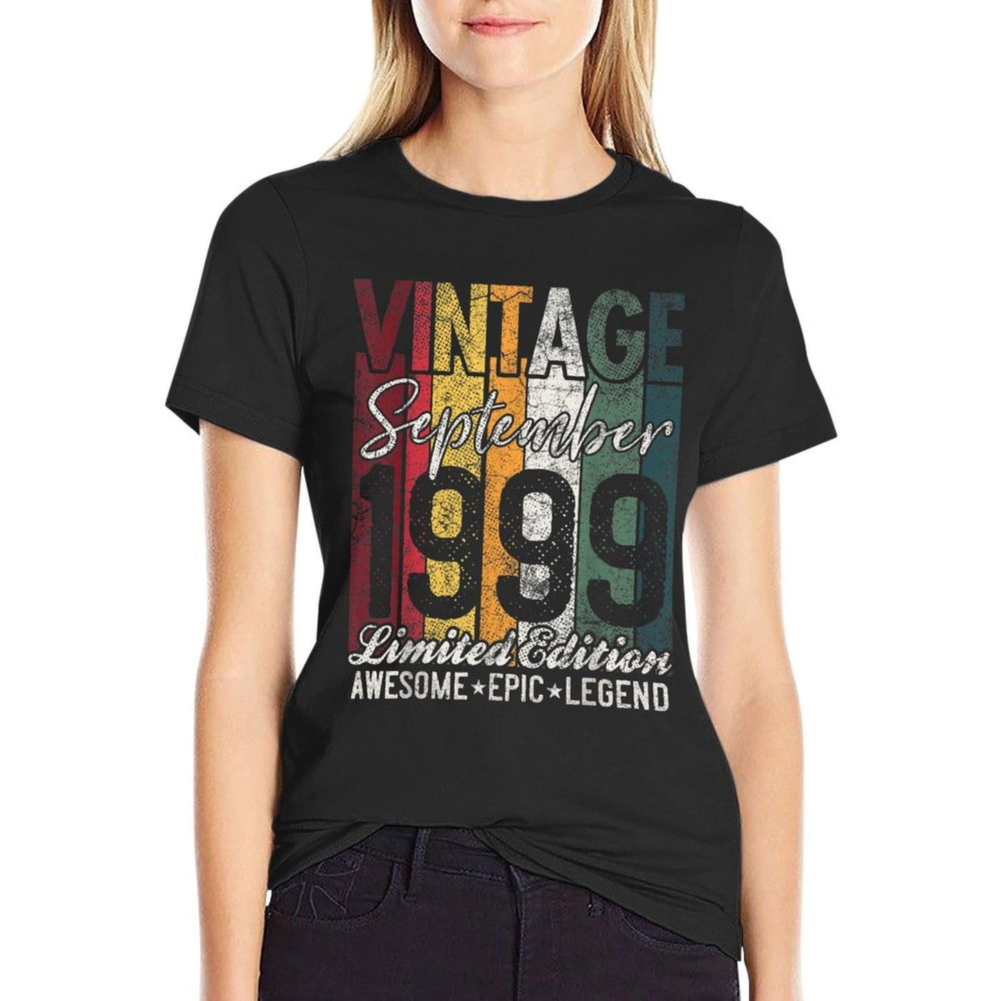 Vintage Born September 1999 21 Years Old 21st Birthday Gifts Graphic-printed T-Shirt