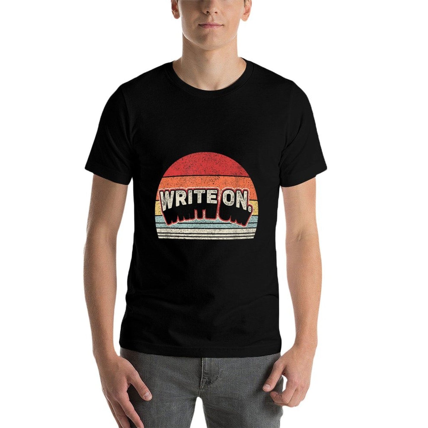 Vintage Retro Write On. Funny Writing Gifts For Writer Vintage-inspired T-Shirt