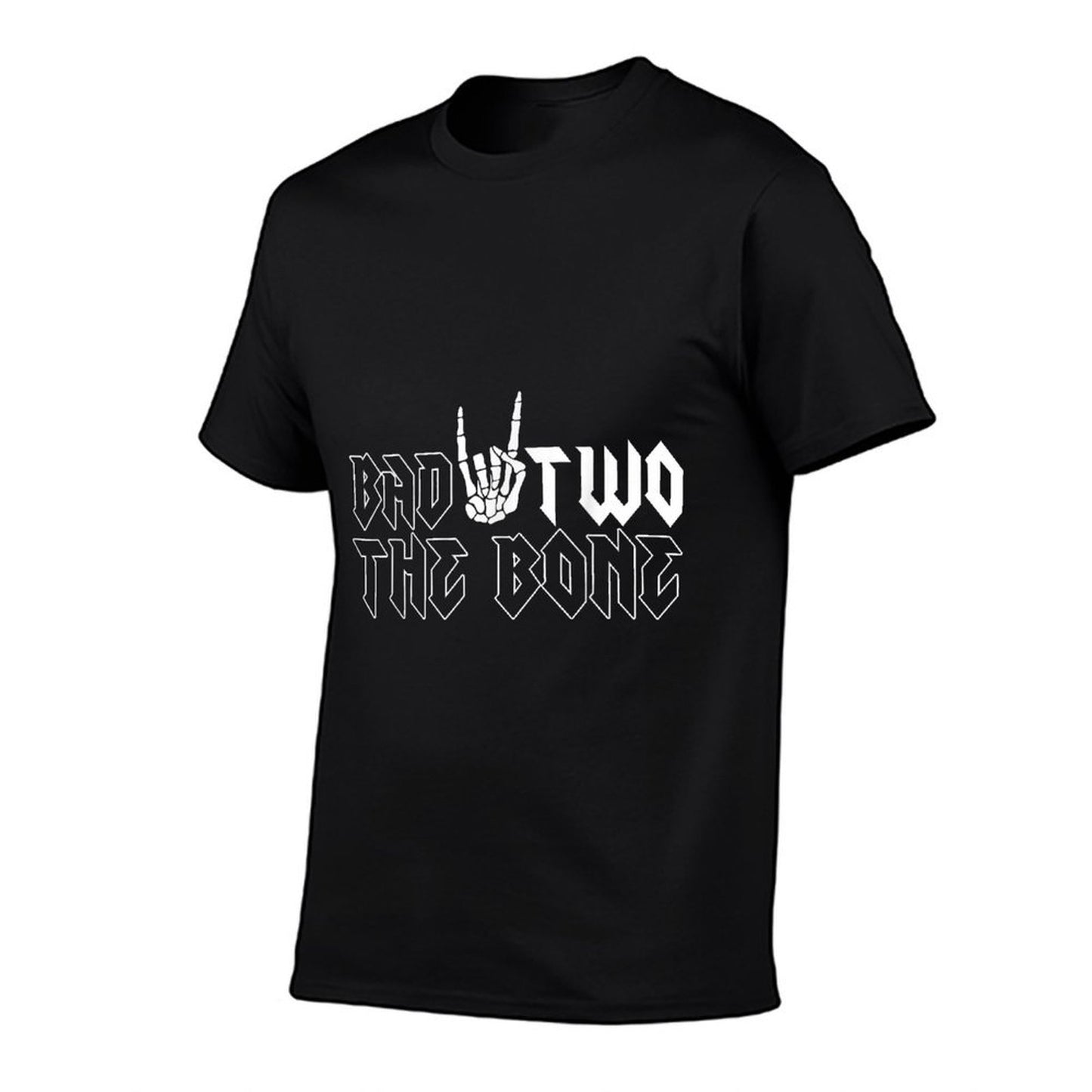 2nd Birthday Boy Bad Two The Bone 2 Years Old Party Graphic-printed T-Shirt