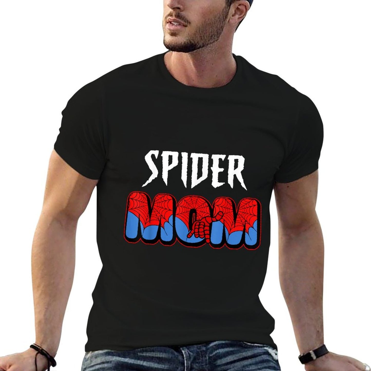 Women Spider Mom Mothers Day Matching Family Birthday High-quality Stitching T-Shirt