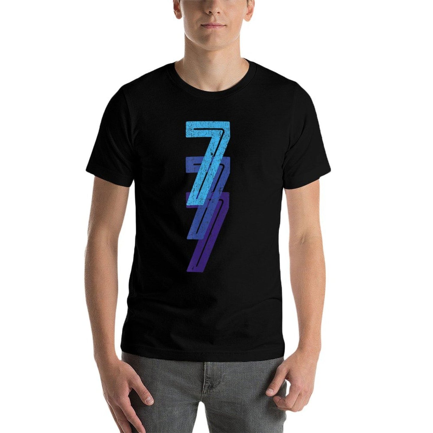7 Lucky Number 7th Year Birthday Age Sports Team Relaxed-fit T-Shirt