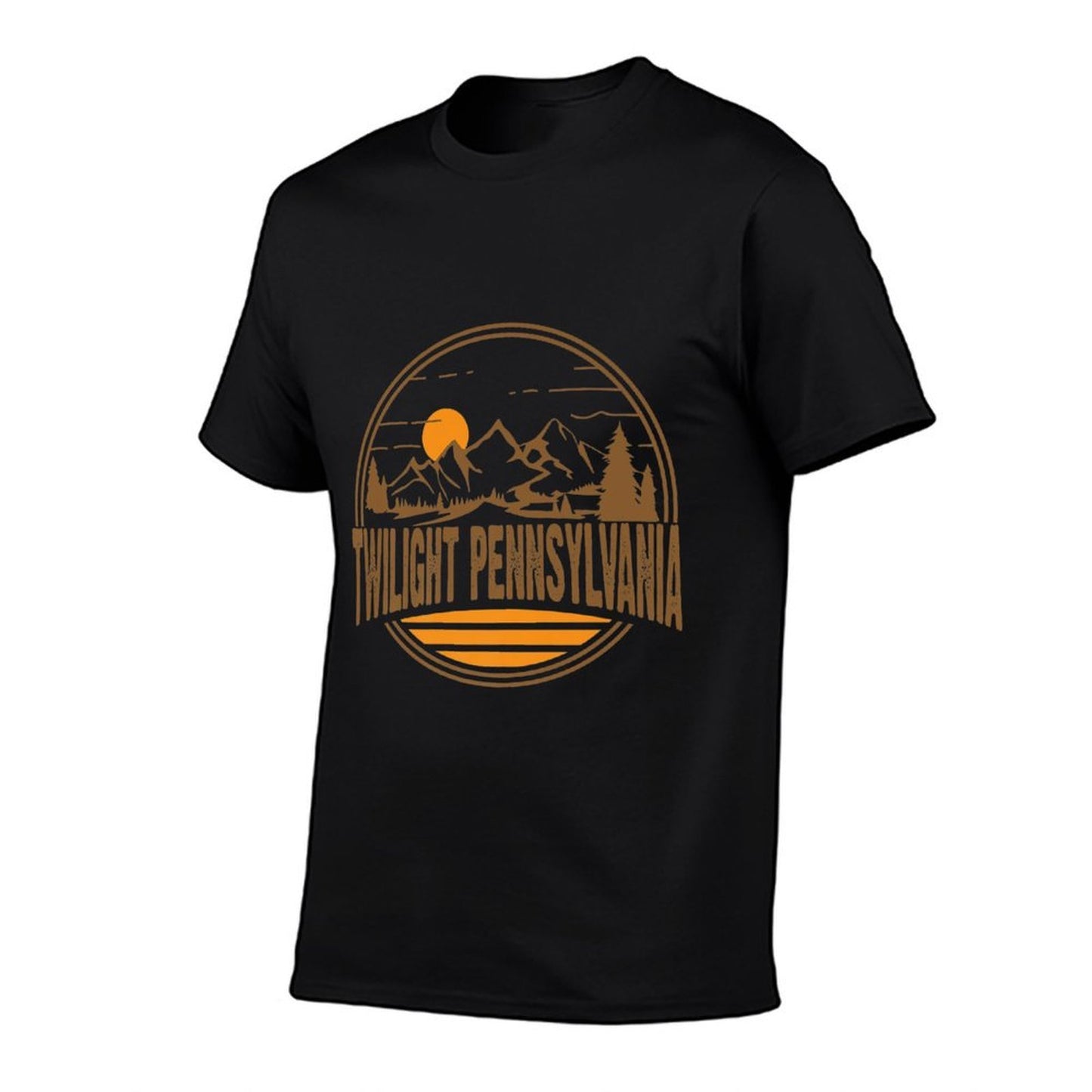Vintage Twilight, Pennsylvania Mountain Print Premium Affordable Price T-Shirt