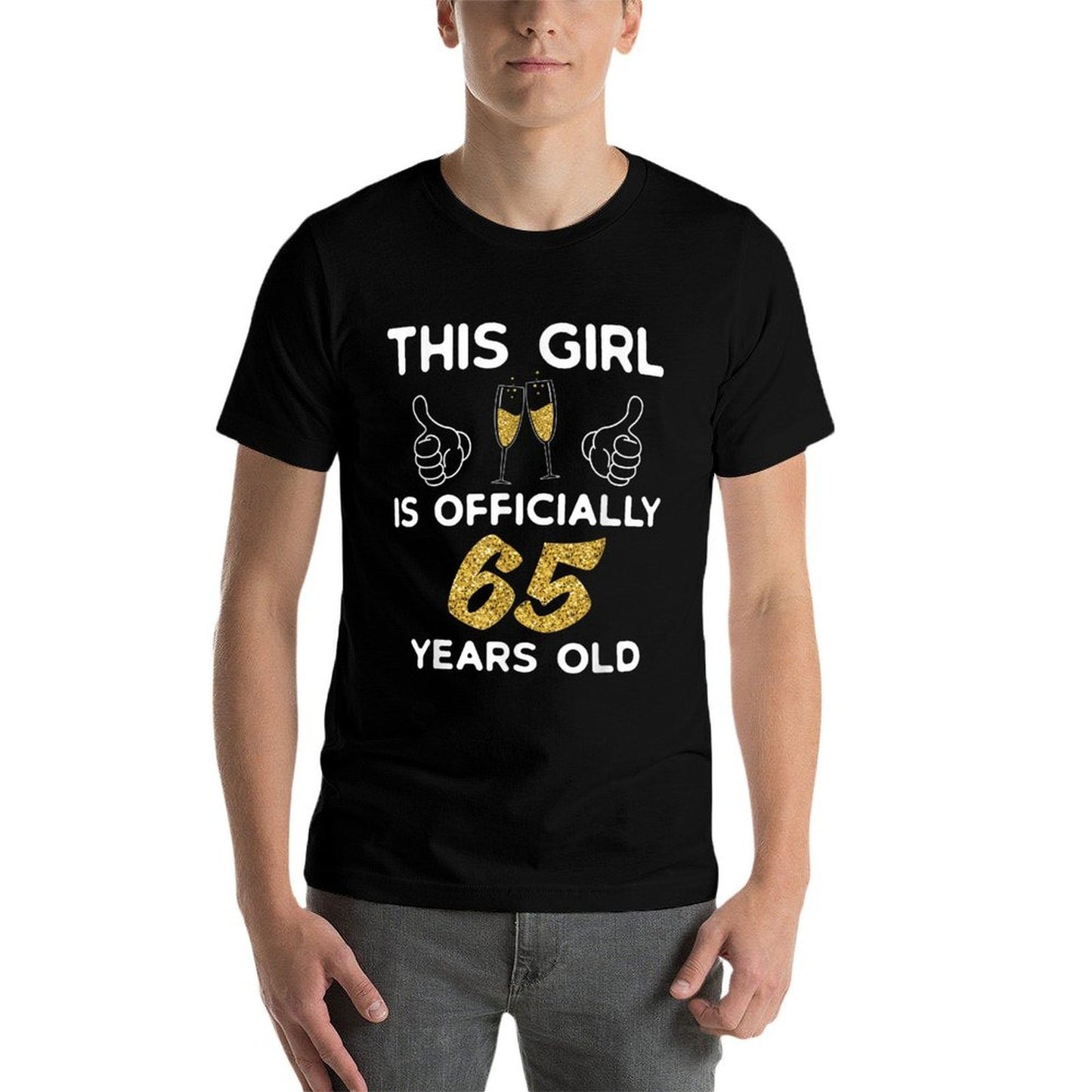 Womens This Girl Is Officially 65 Years Old 65th Birthday Versatile T-Shirt