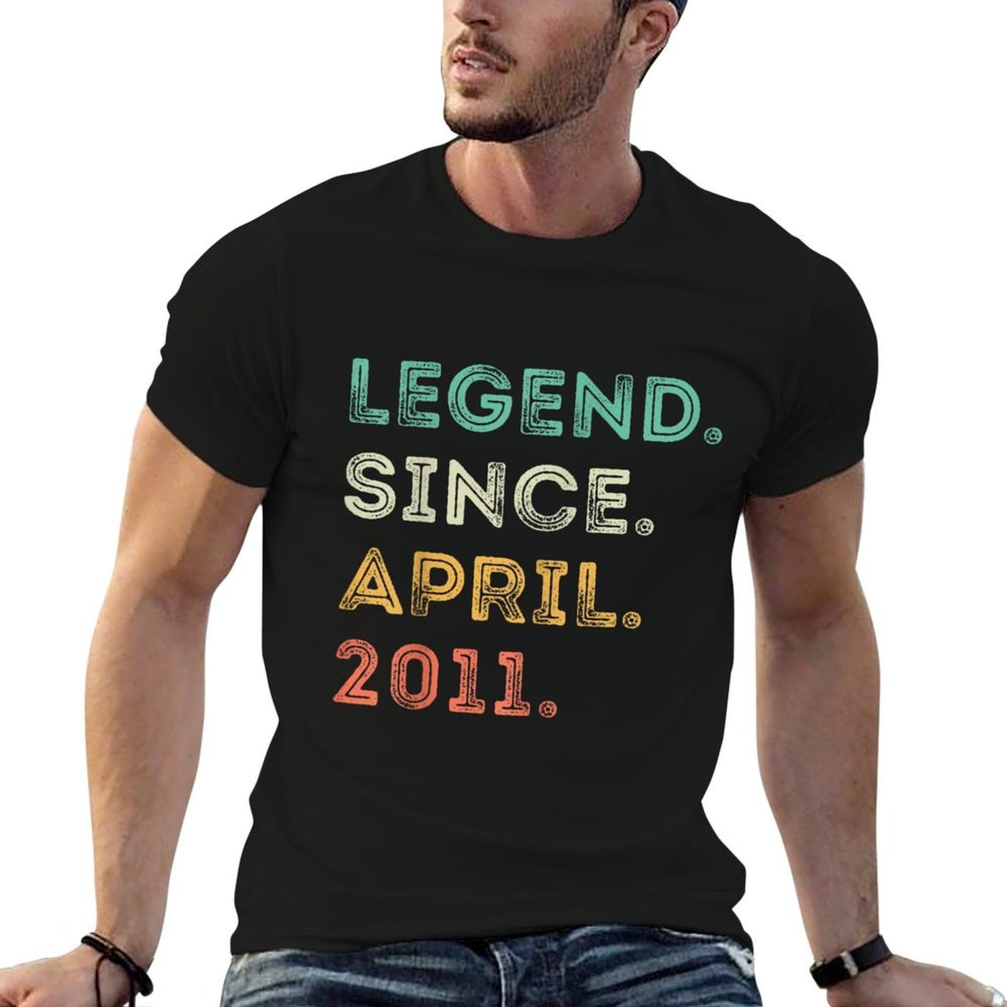 14 Years Old Legend Since April 2011 14th Birthday Easy-care T-Shirt
