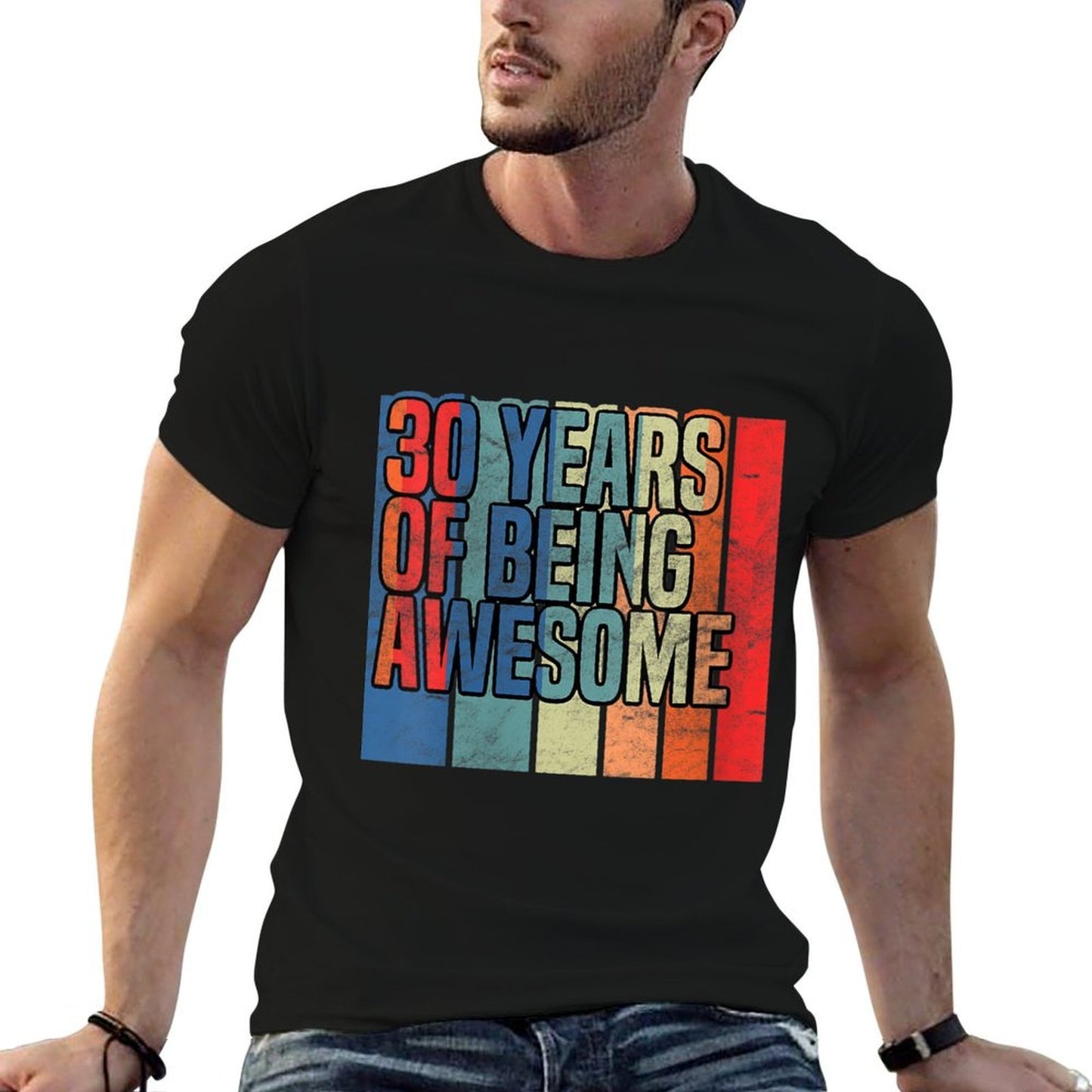 Womens 30th Birthday 30 Years of Being Awesome Funny Party Moisture-wicking T-Shirt