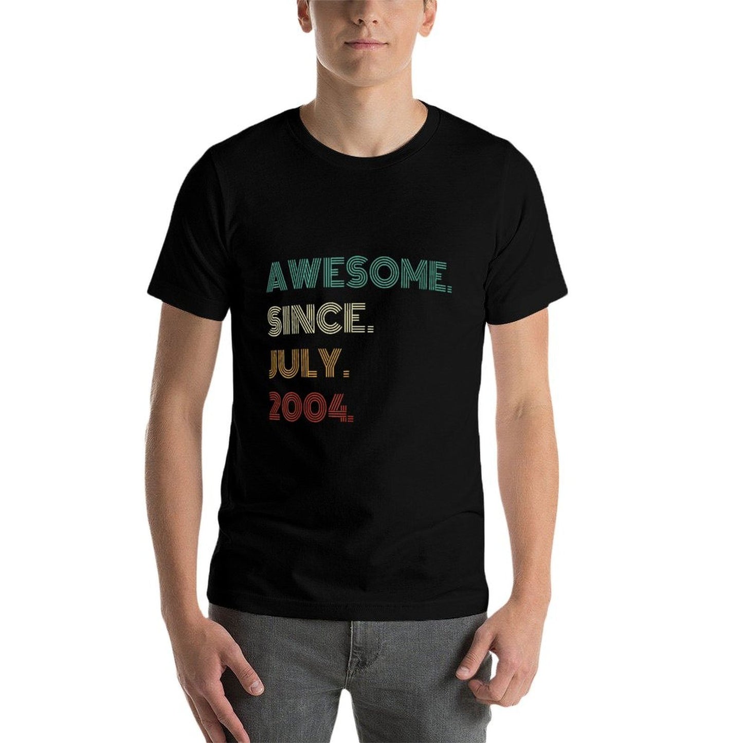 21 Years Old Awesome Since July 2004 21st Birthday Breathable T-Shirt