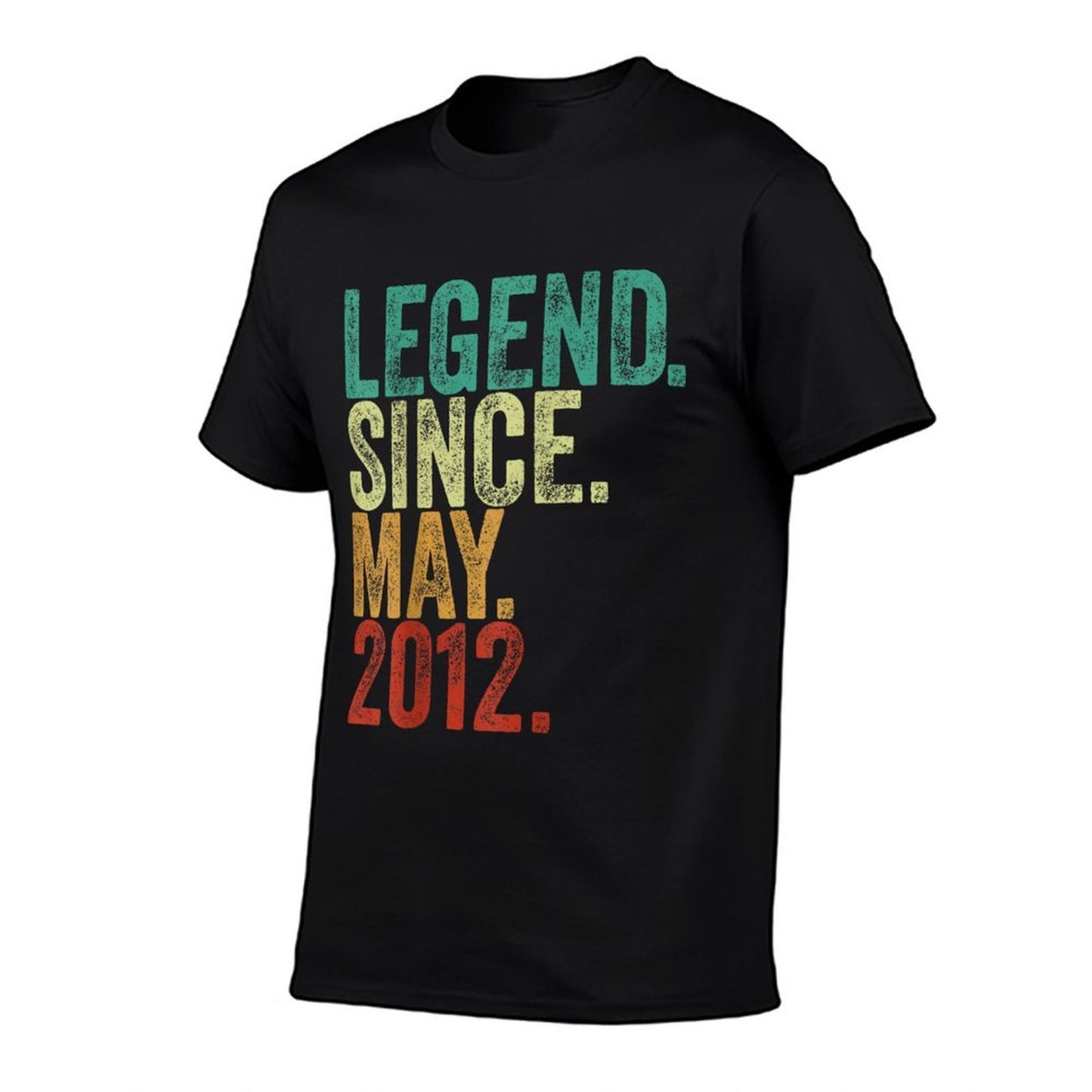 13 Years Old Legend Since May 2012 13th Birthday Summer-ready Fabric T-Shirt