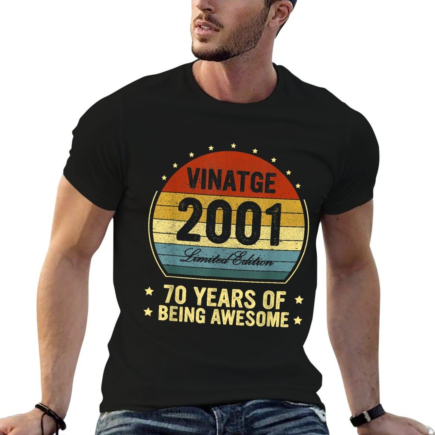 21 Year Old Vintage 2001 Bday 21st Birthday Vintage-inspired T-Shirt