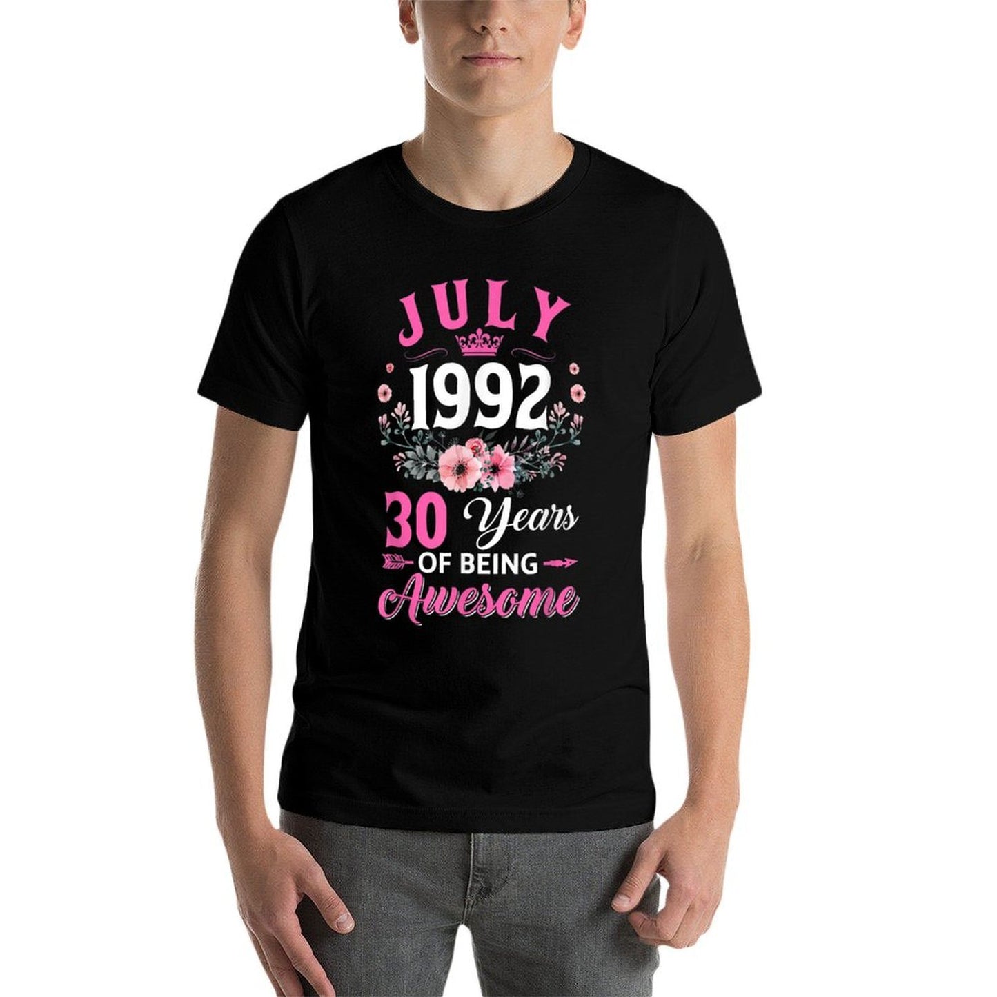 30 Year Old Made In July 1992 30Th Birthday Women Tagless Design T-Shirt