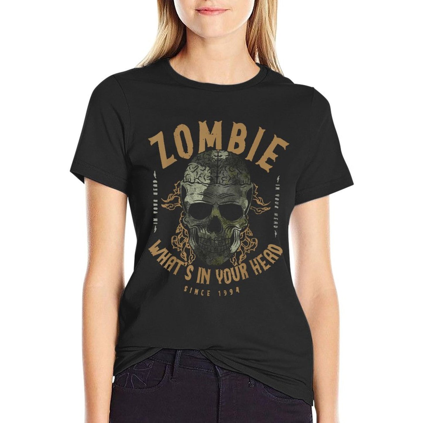 Zombie Whats In Your Head Since 1994 Quote Sayings Relaxed-fit T-Shirt