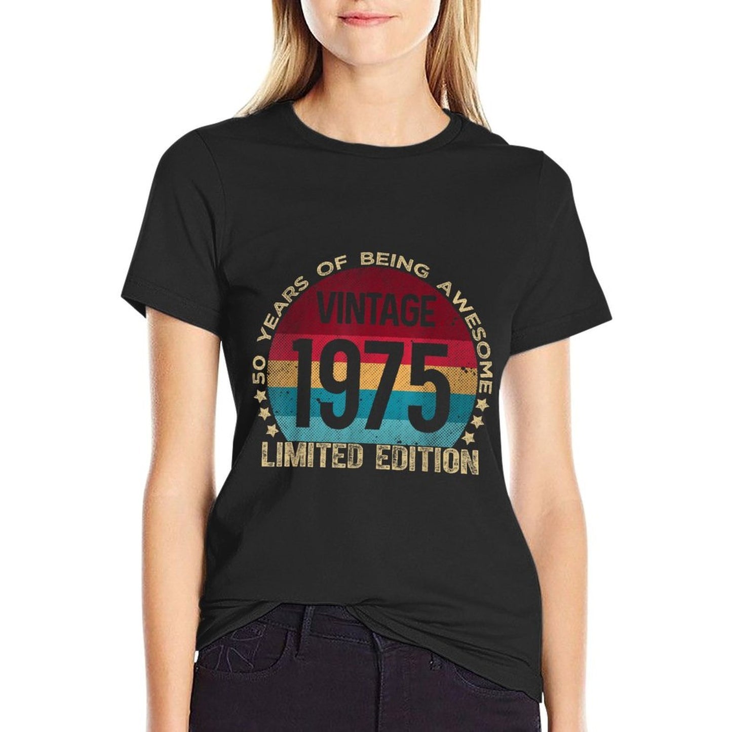 50 Year Old Gifts Vintage 1975 Limited Edition 50th Birthday Vintage-inspired T-Shirt