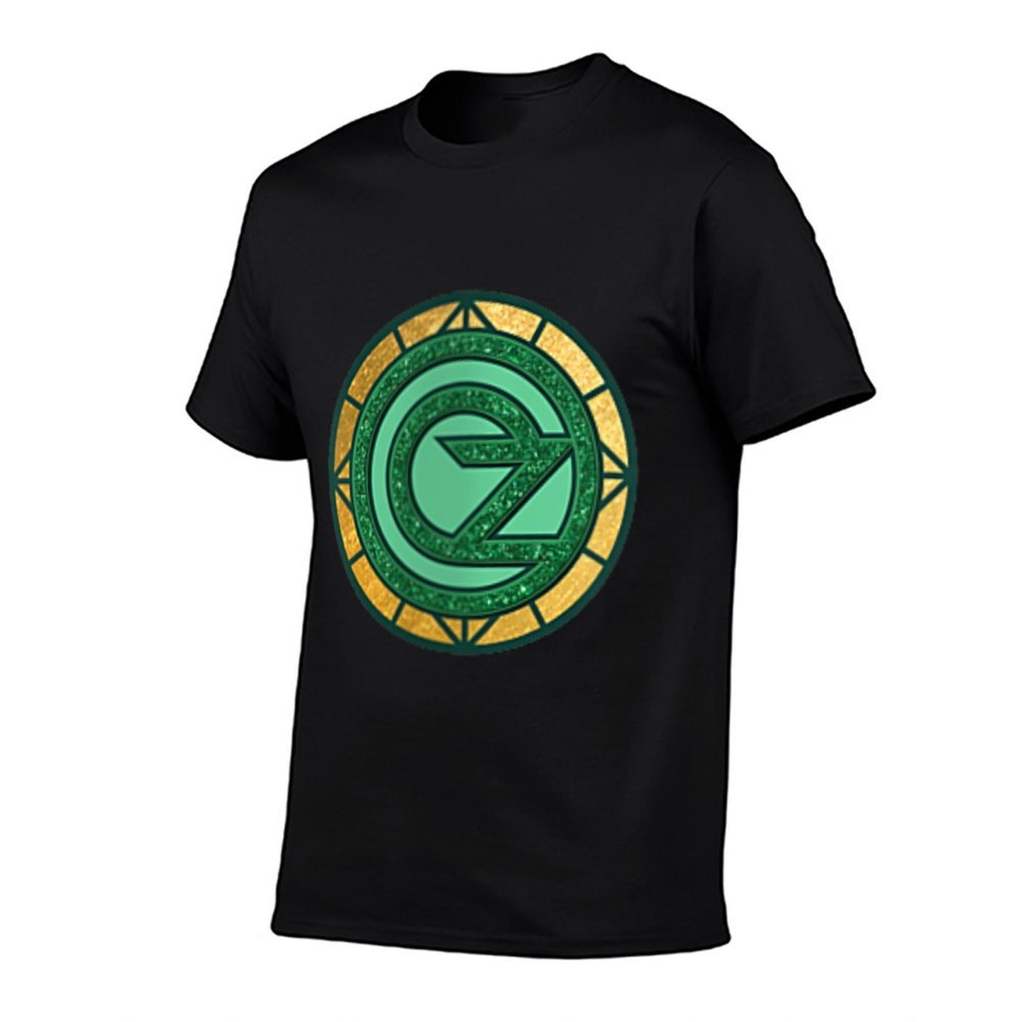 Womens Wicked Emerald City Front & Back V-Neck Cotton T-Shirt