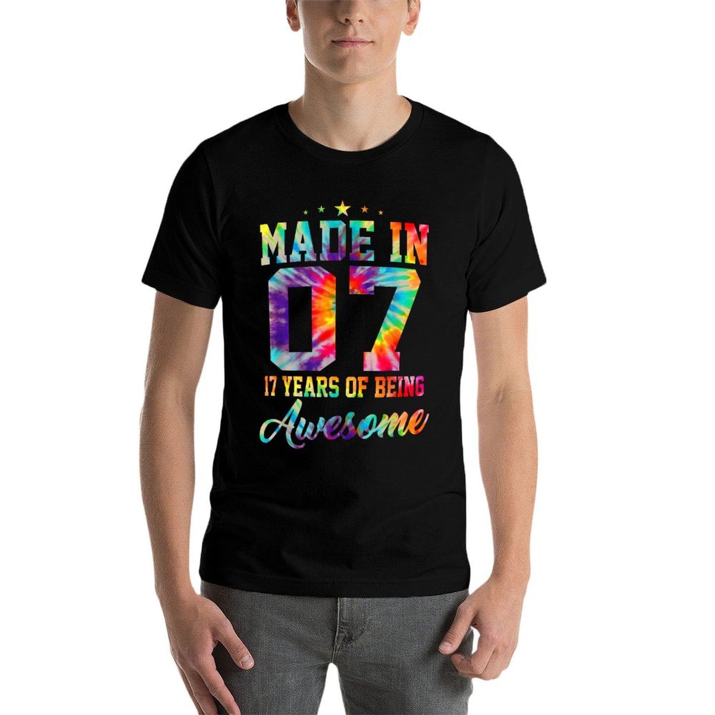 17 Year Old Gift Girlsns Born in 2007 17th Birthday Breathable T-Shirt