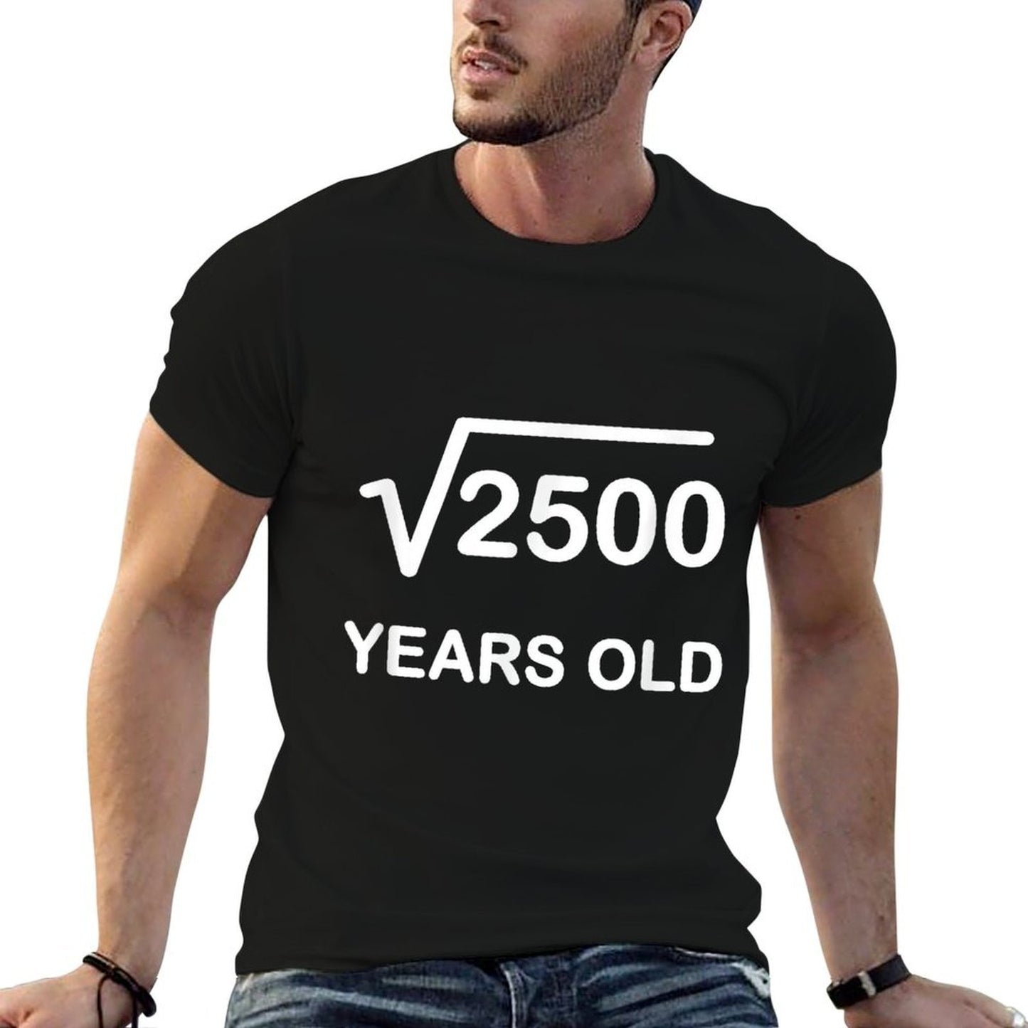 50th Birthday Square Root of 2500 50 Year Old Gift Eco-friendly Material T-Shirt