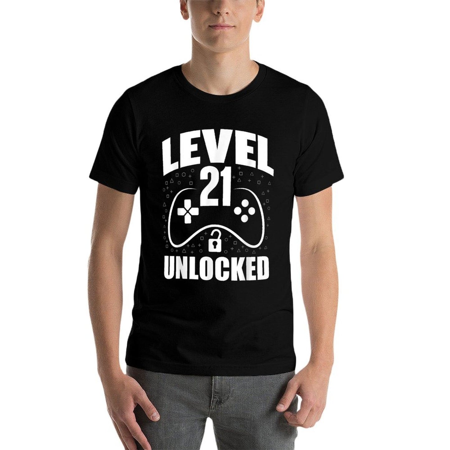 21st Birthday Gaming Gamer 21 Years Old Bday Tagless Design T-Shirt