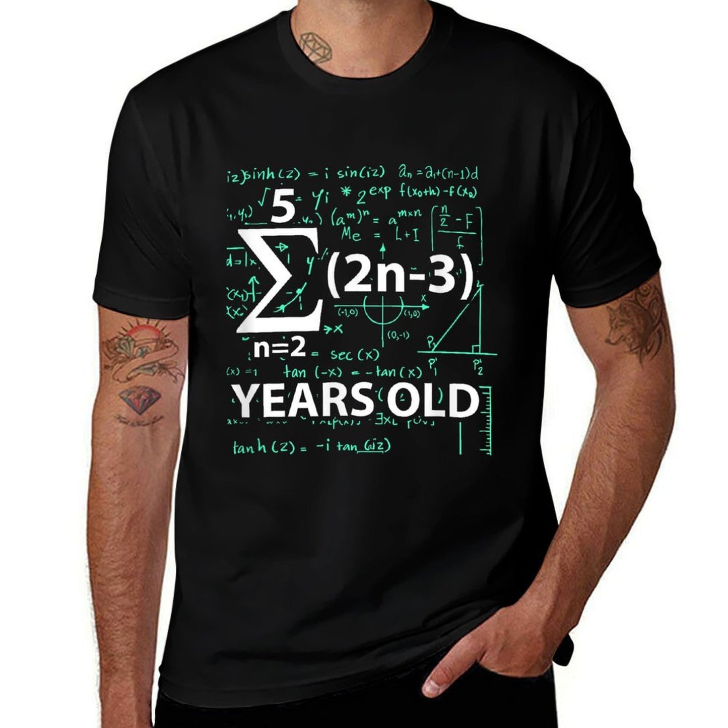 16th Birthday Math Equation Sixteen Years Old Odor-resistant T-Shirt