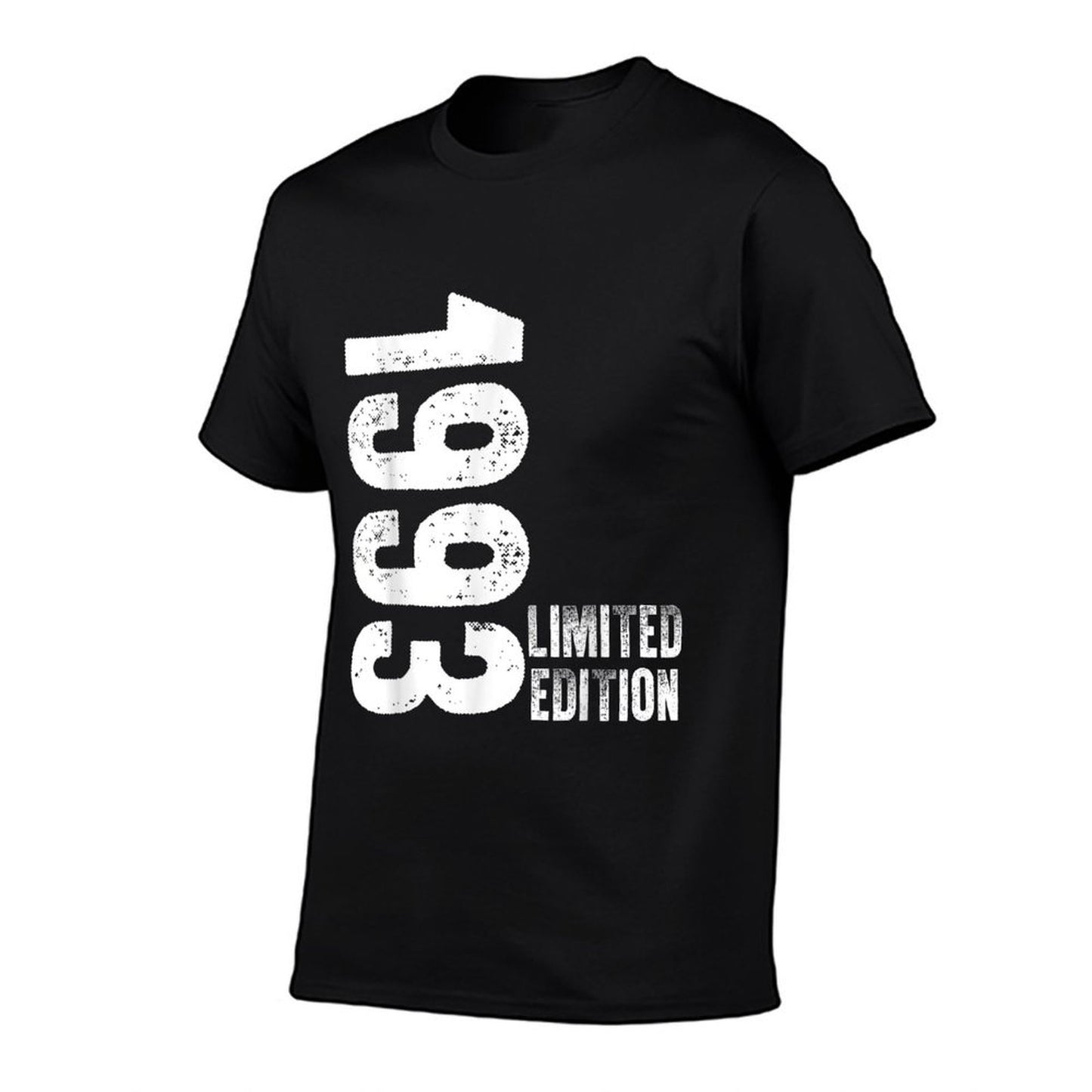 30 Years Vintage 1993 Retro 30th Birthday Ribbed Collar T-Shirt