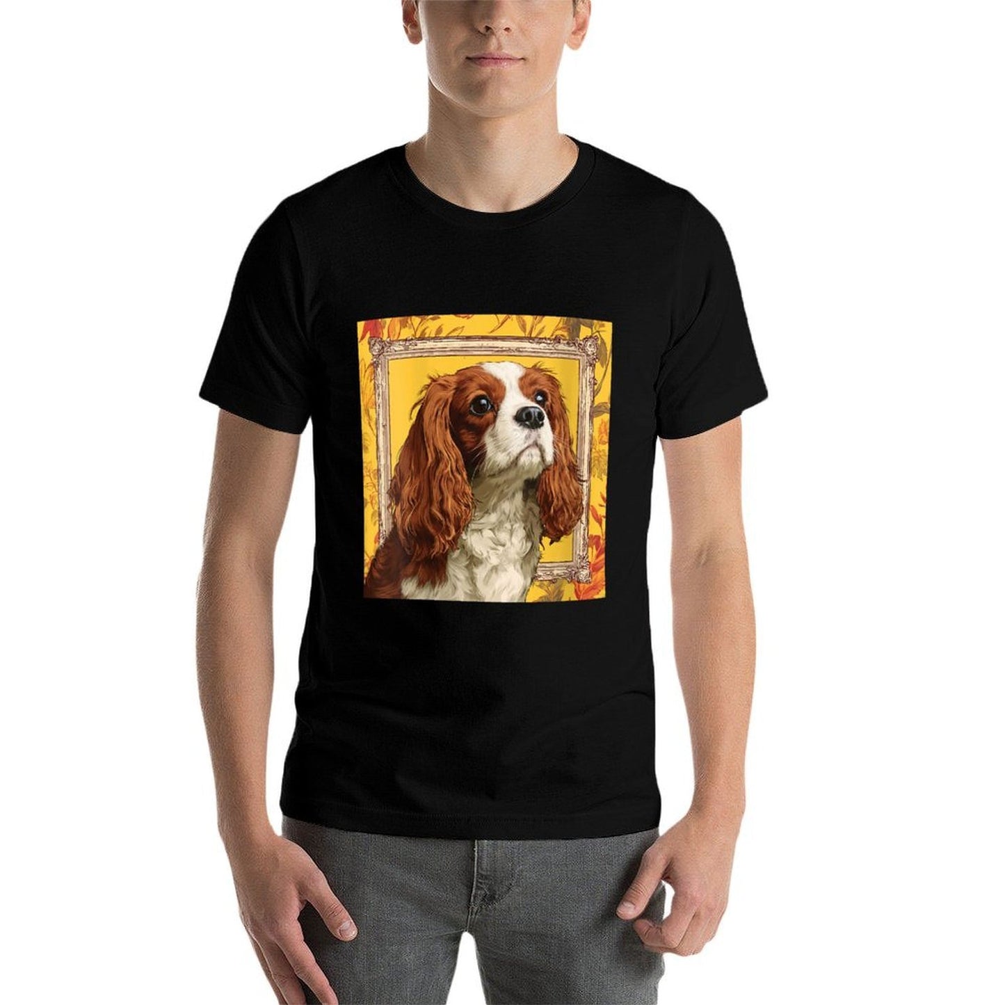 Womens Cavalier King Charles Spaniel Dogs Wrinkle-resistant T-Shirt