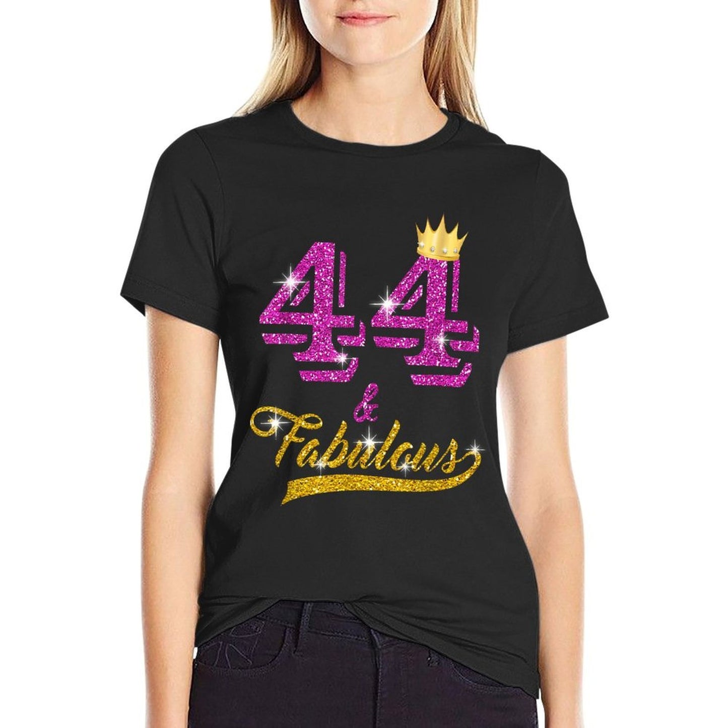 44 And Fabulous 44 Yrs Old B-day 44th Birthday Gift Durable T-Shirt