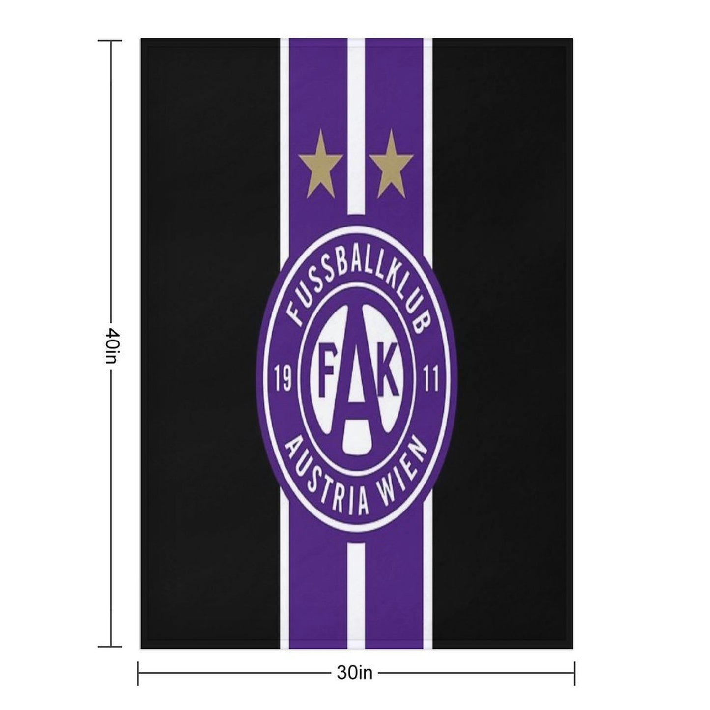 Austria Footbal Fans Ultras Hooligans Vienna Wien Compact Throw Blanket