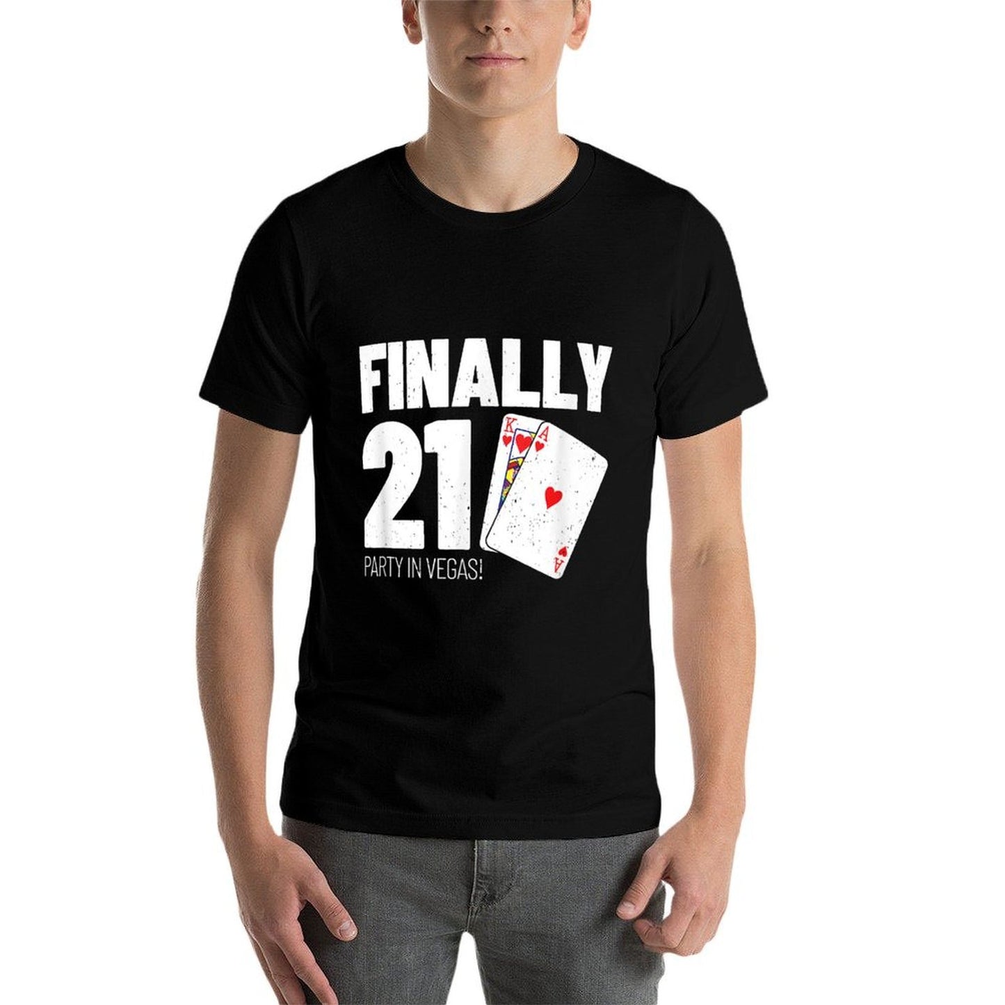 Vegas Birthday - Party in Las Vegas - Vegas 21st Birthday Trendy Pattern T-Shirt