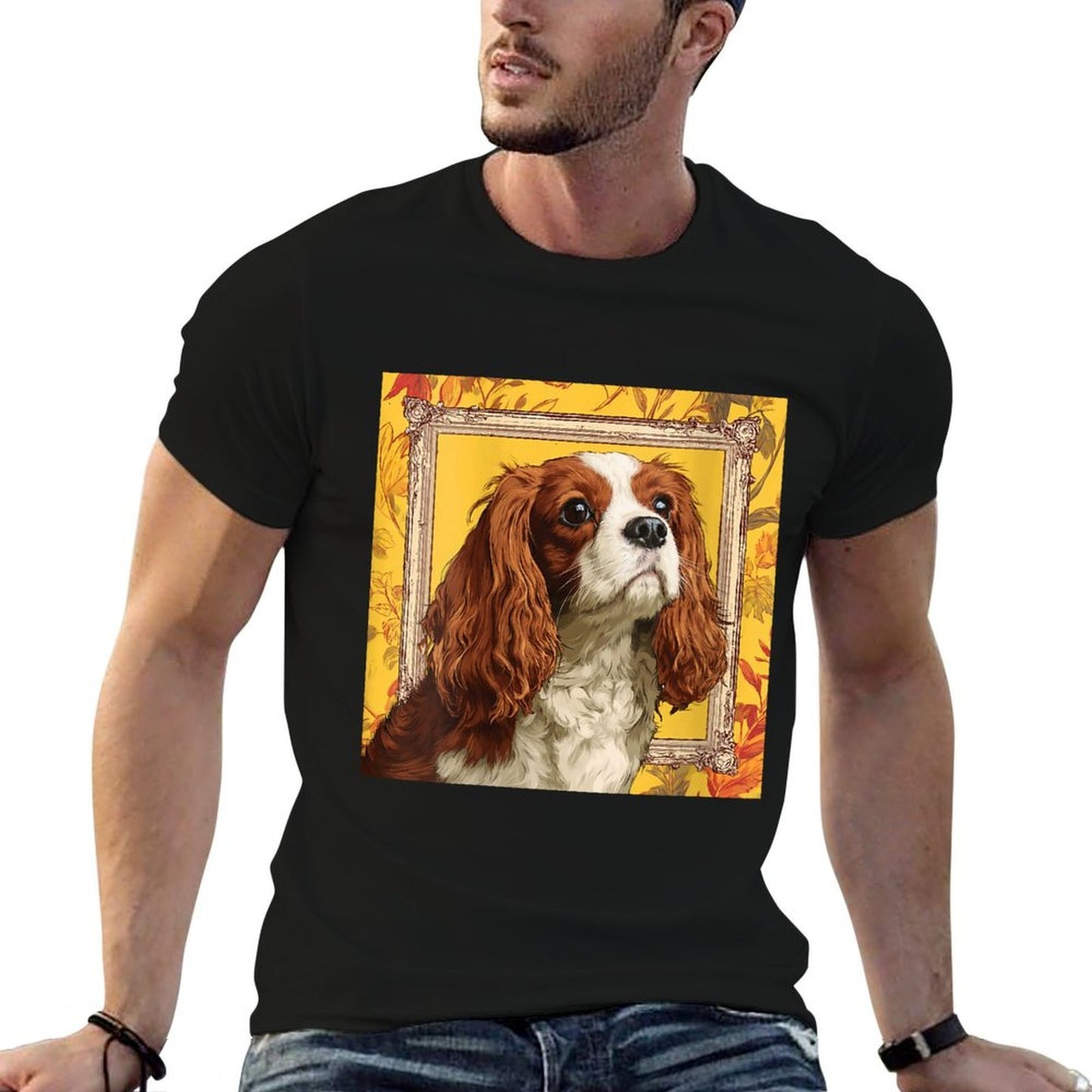 Womens Cavalier King Charles Spaniel Dogs Wrinkle-resistant T-Shirt