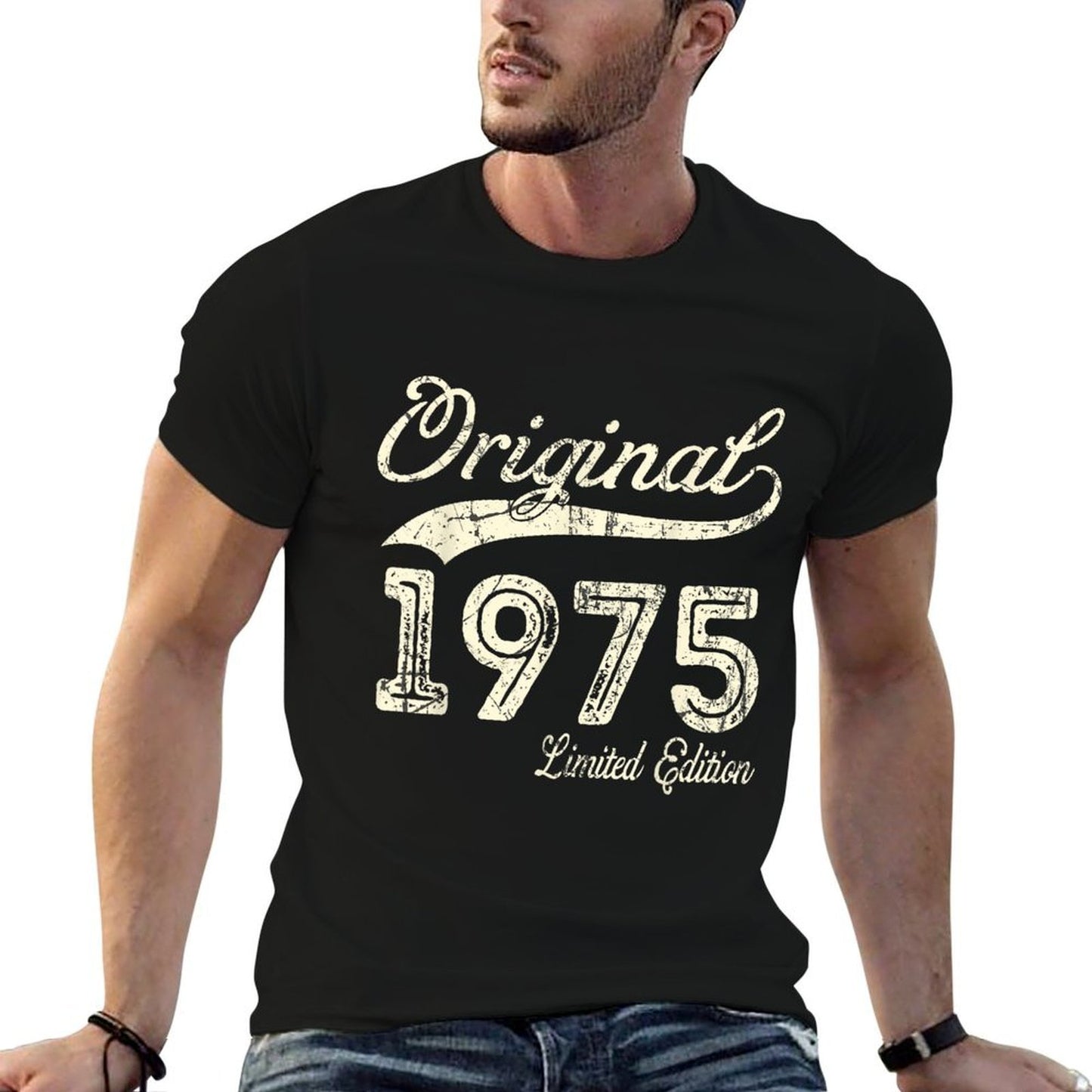 50th Birthday Gifts Men Women Vintage 1975 Original Parts Tagless Design T-Shirt