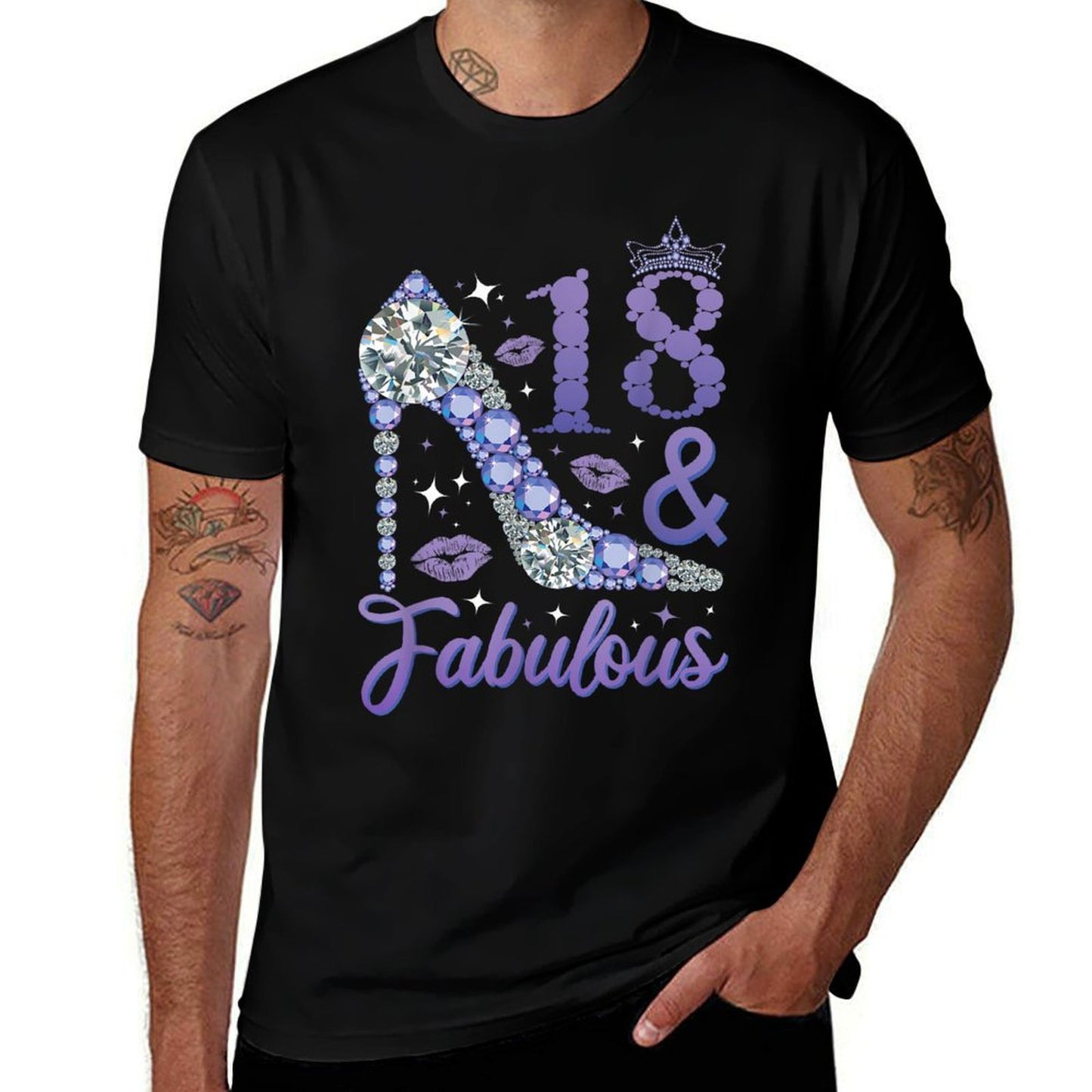 18 And Fabulous Stepping Into My 18th Birthday Eco-friendly Material T-Shirt