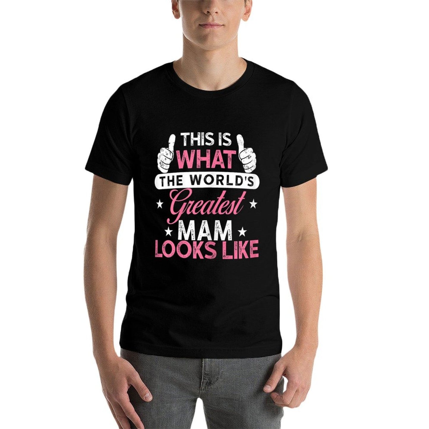 Womens Mam Gift World's Greatest Mam Oversized Silhouette T-Shirt