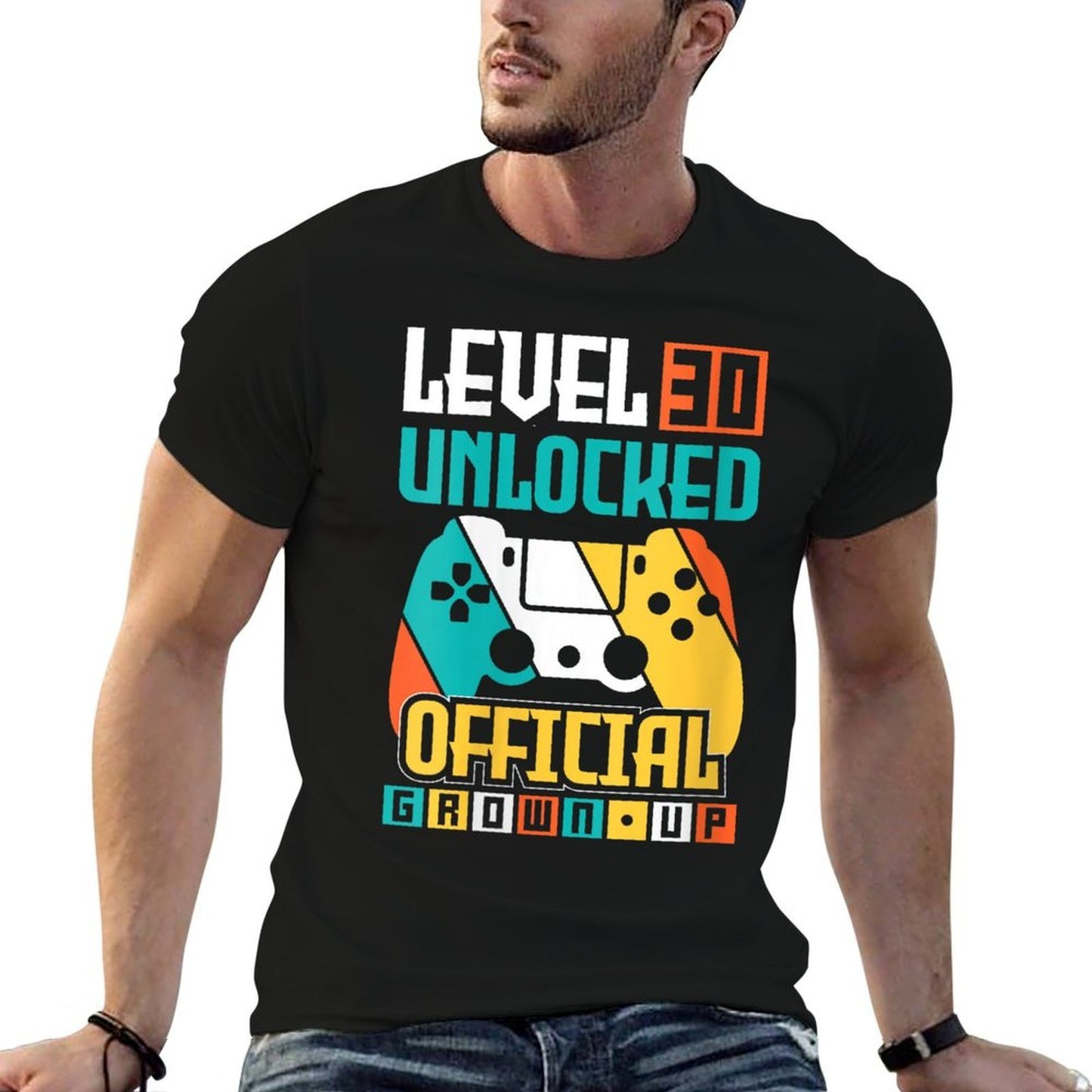 Womens Vintage 30th Birthday Gamer 30 Year Old Gifts 30th Birthday Polyester Blend T-Shirt