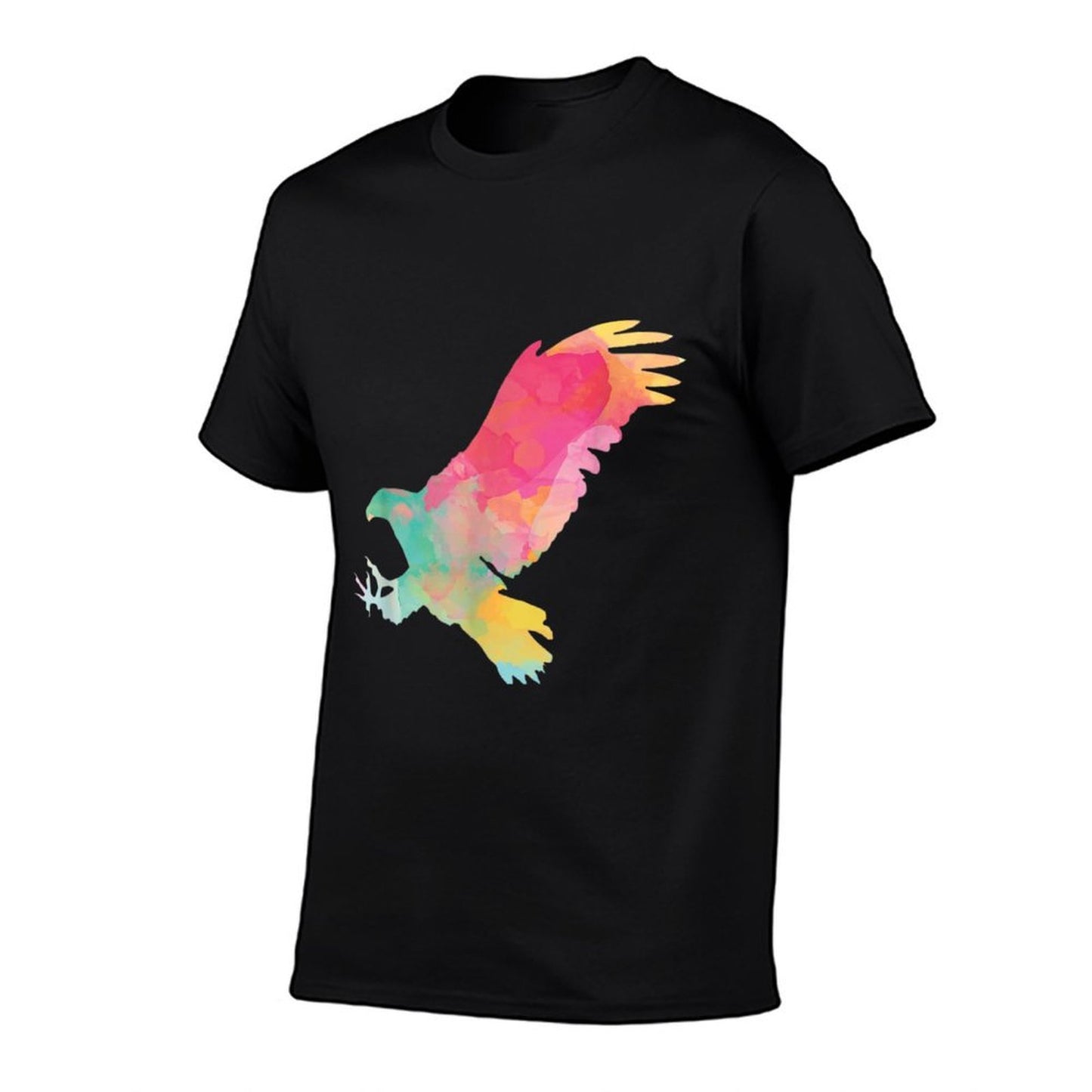 Watercolor Flying Hawk Colorful Birders Bird Watching Moisture-wicking T-Shirt