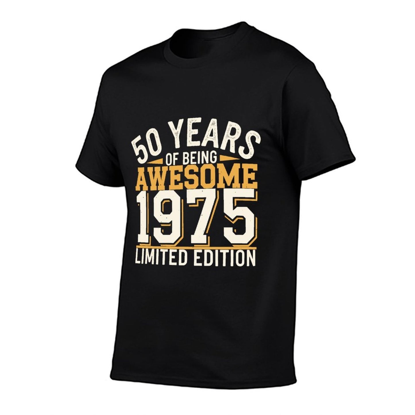 50 Year Birthday Decorations Men Gag 50yr 1975 50th Birthday Trendy Pattern T-Shirt